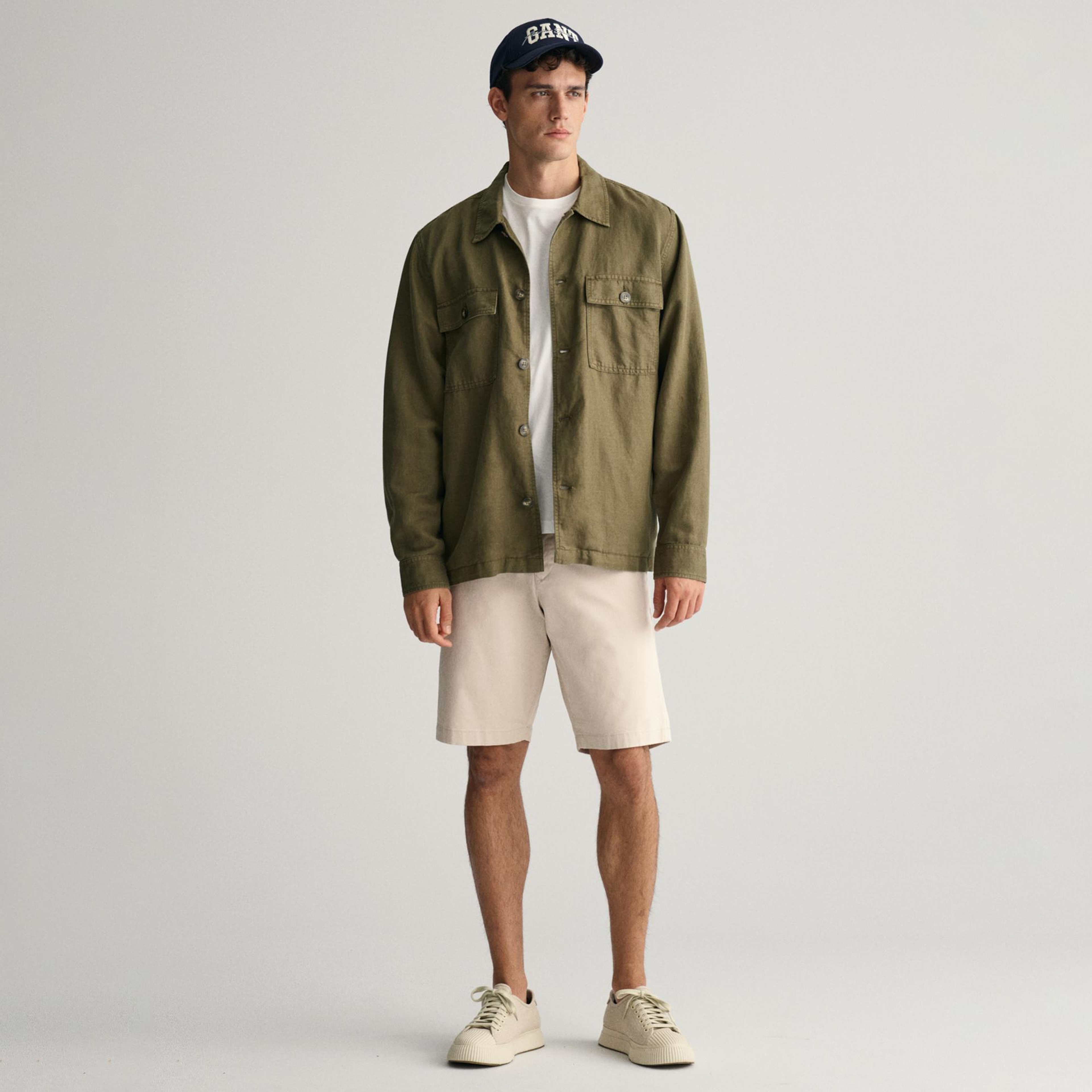 GANT Erkek Krem Relaxed Fit Chino Şort