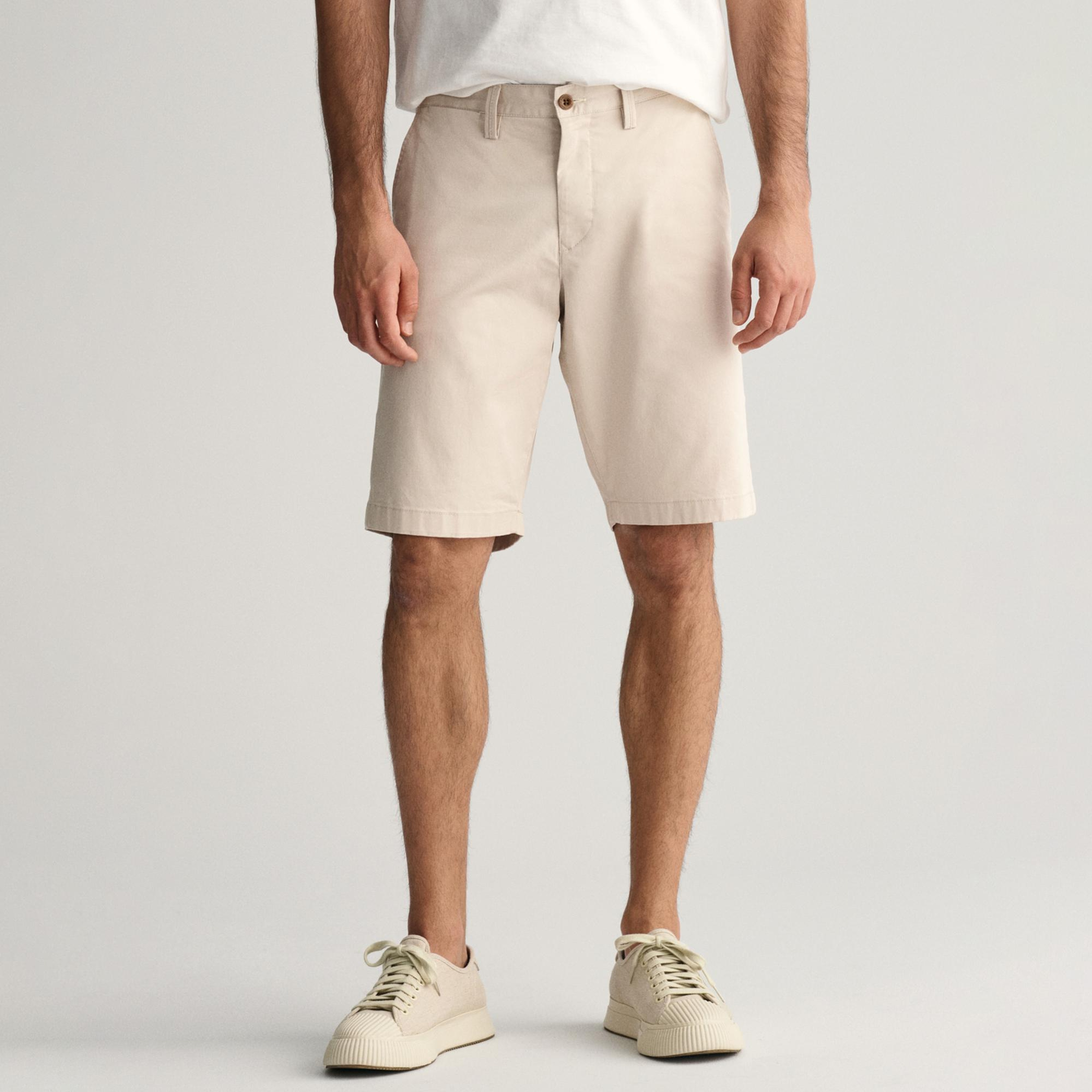 GANT Erkek Krem Relaxed Fit Chino Şort