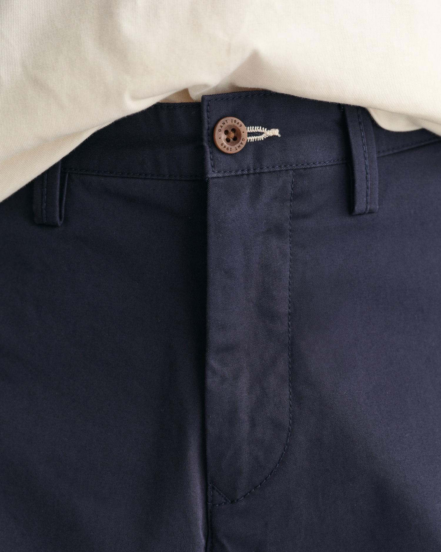 GANT Erkek Lacivert Relaxed Fit Chino Şort