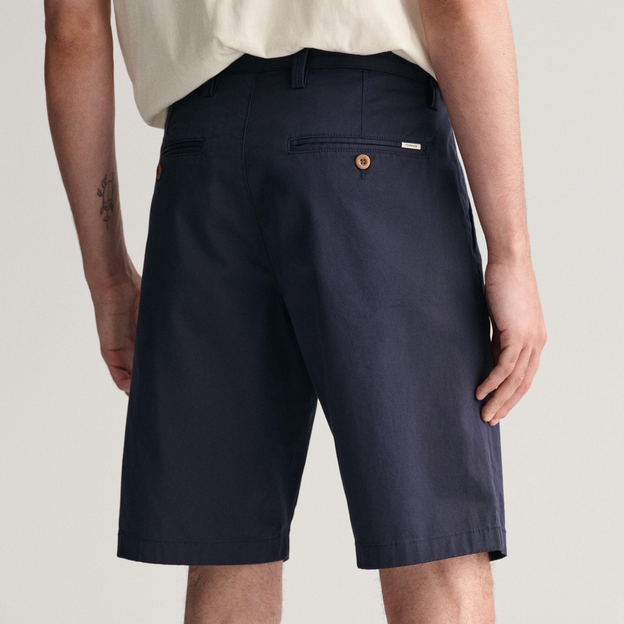 GANT Erkek Lacivert Relaxed Fit Chino Şort