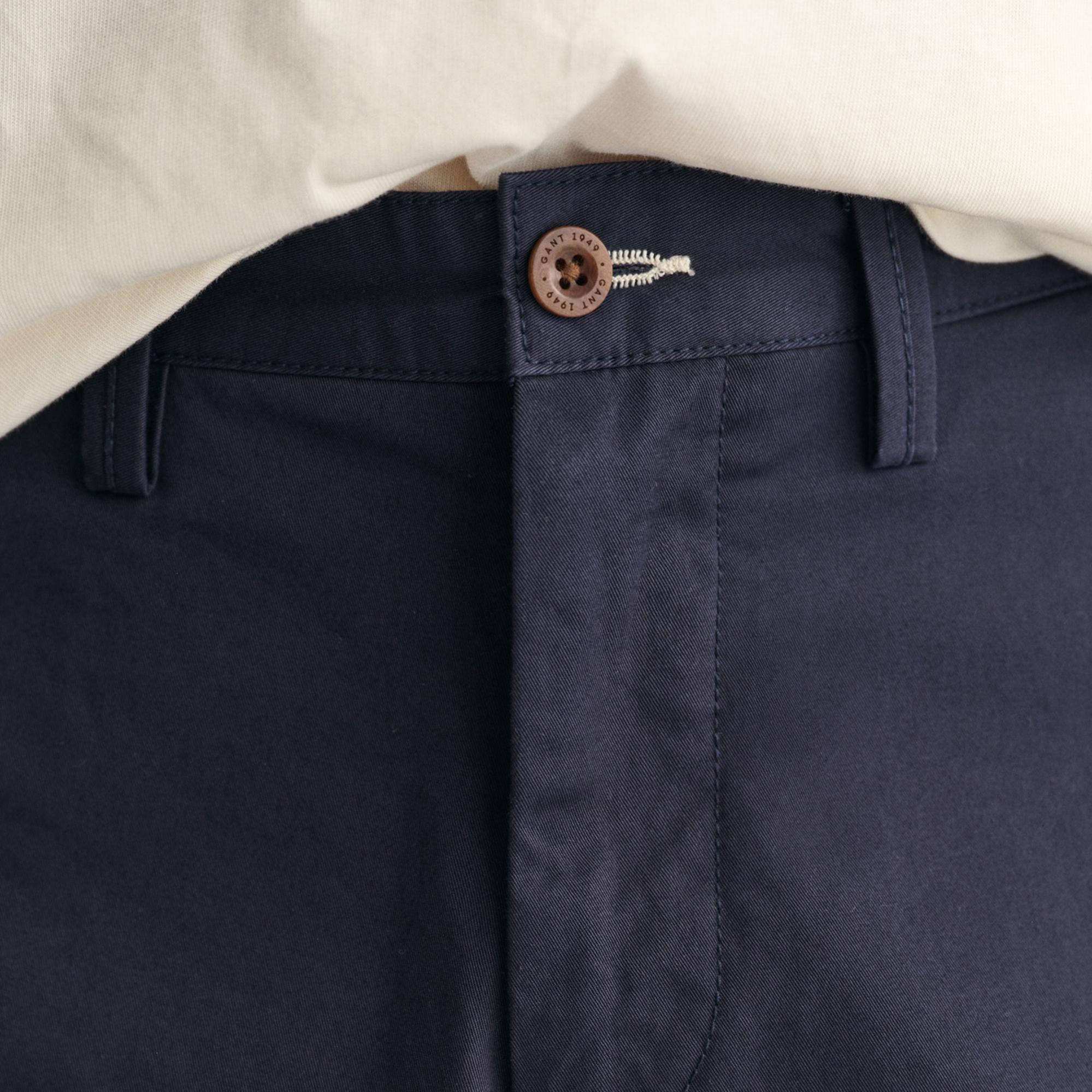 GANT Erkek Lacivert Relaxed Fit Chino Şort