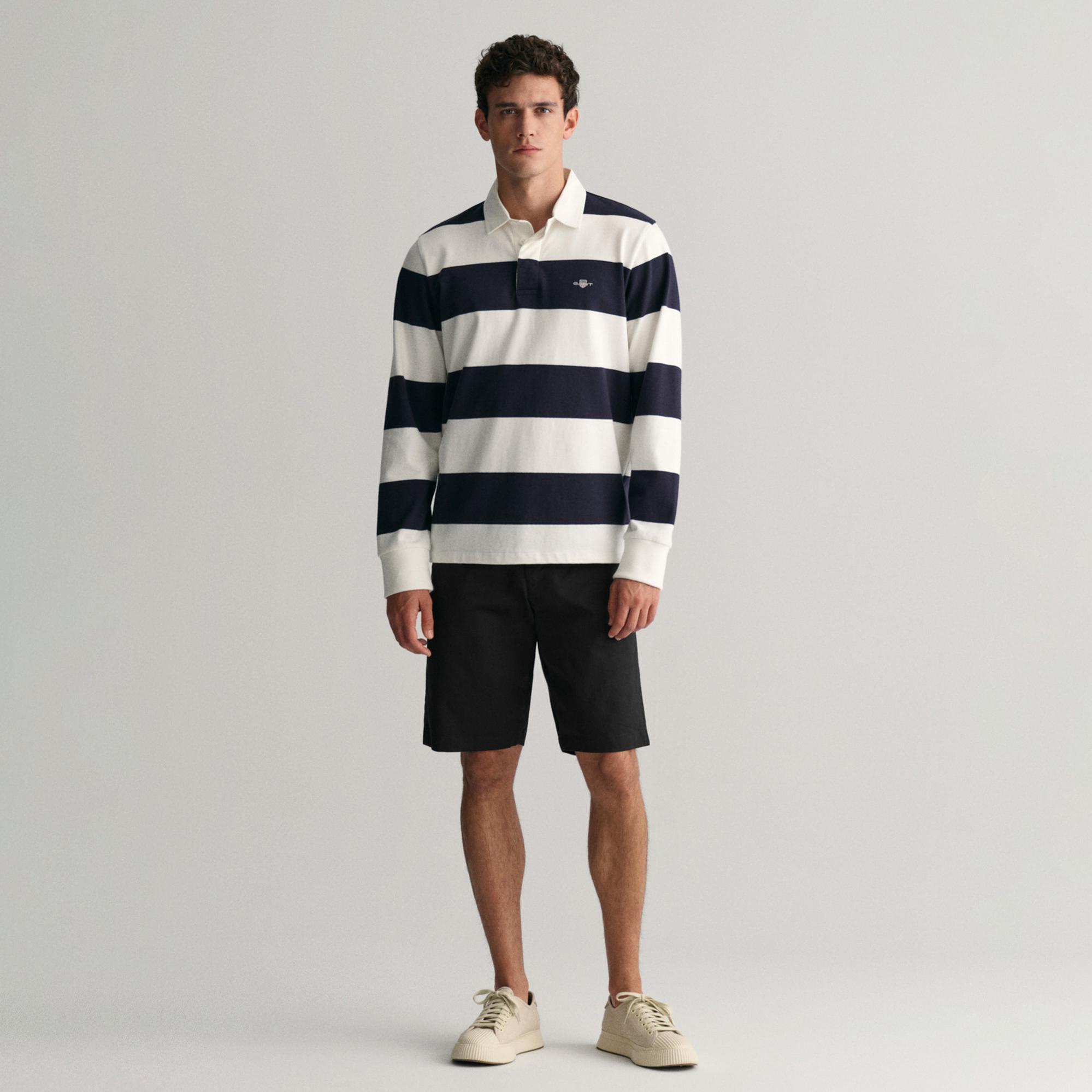 GANT Erkek Siyah Relaxed Fit Chino Şort