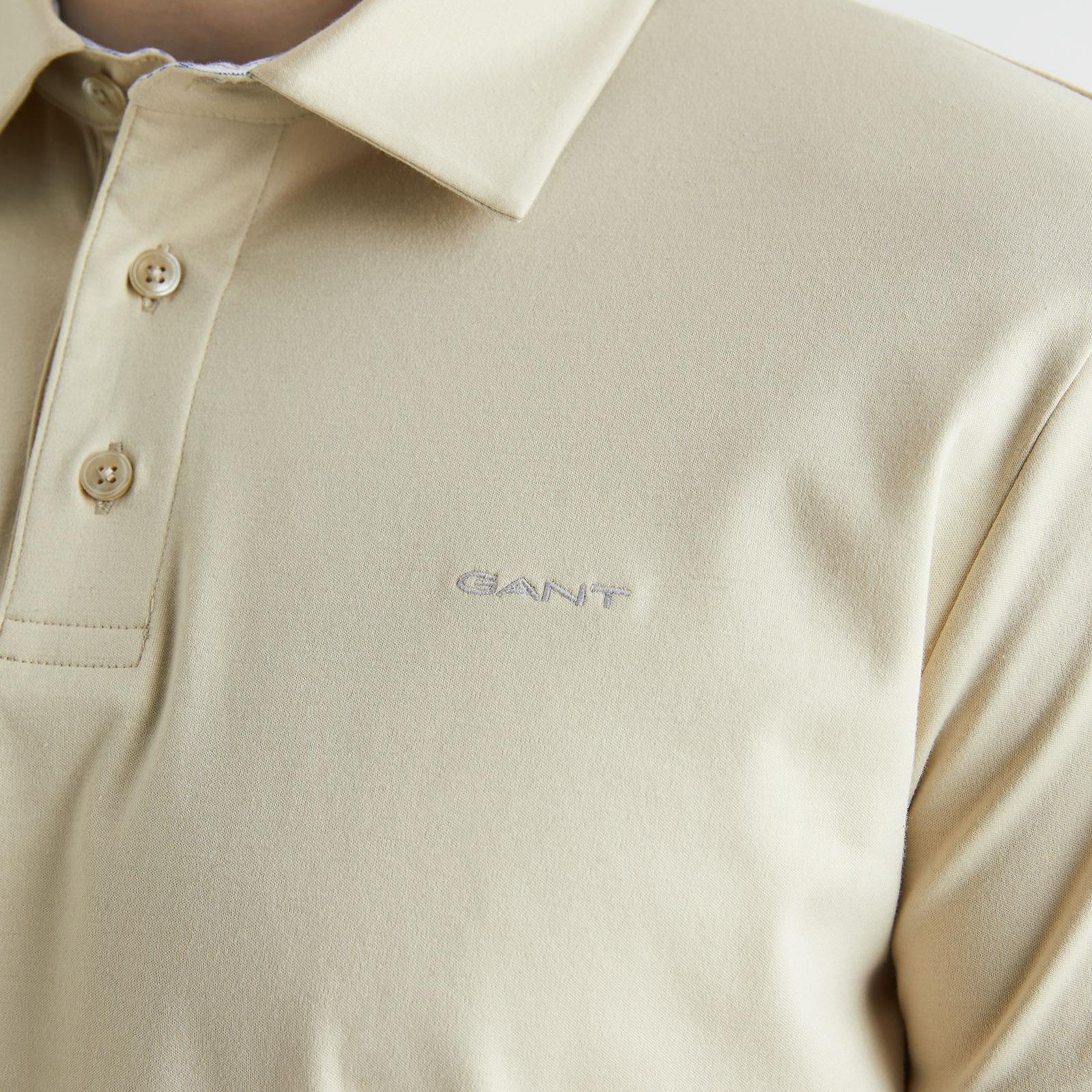 GANT Erkek Bej Slim Fit Polo