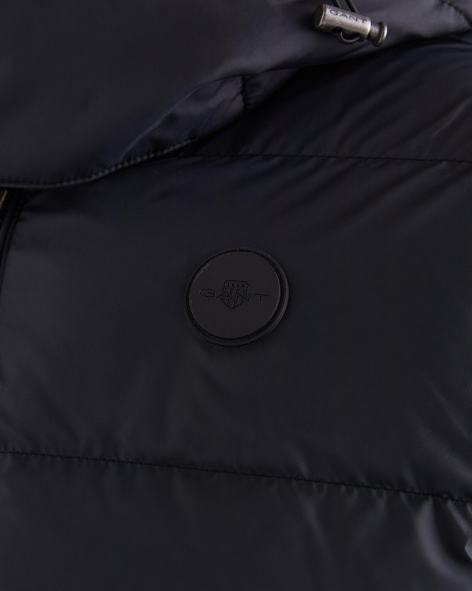 GANT Erkek Siyah Kapüşonlu Yelek