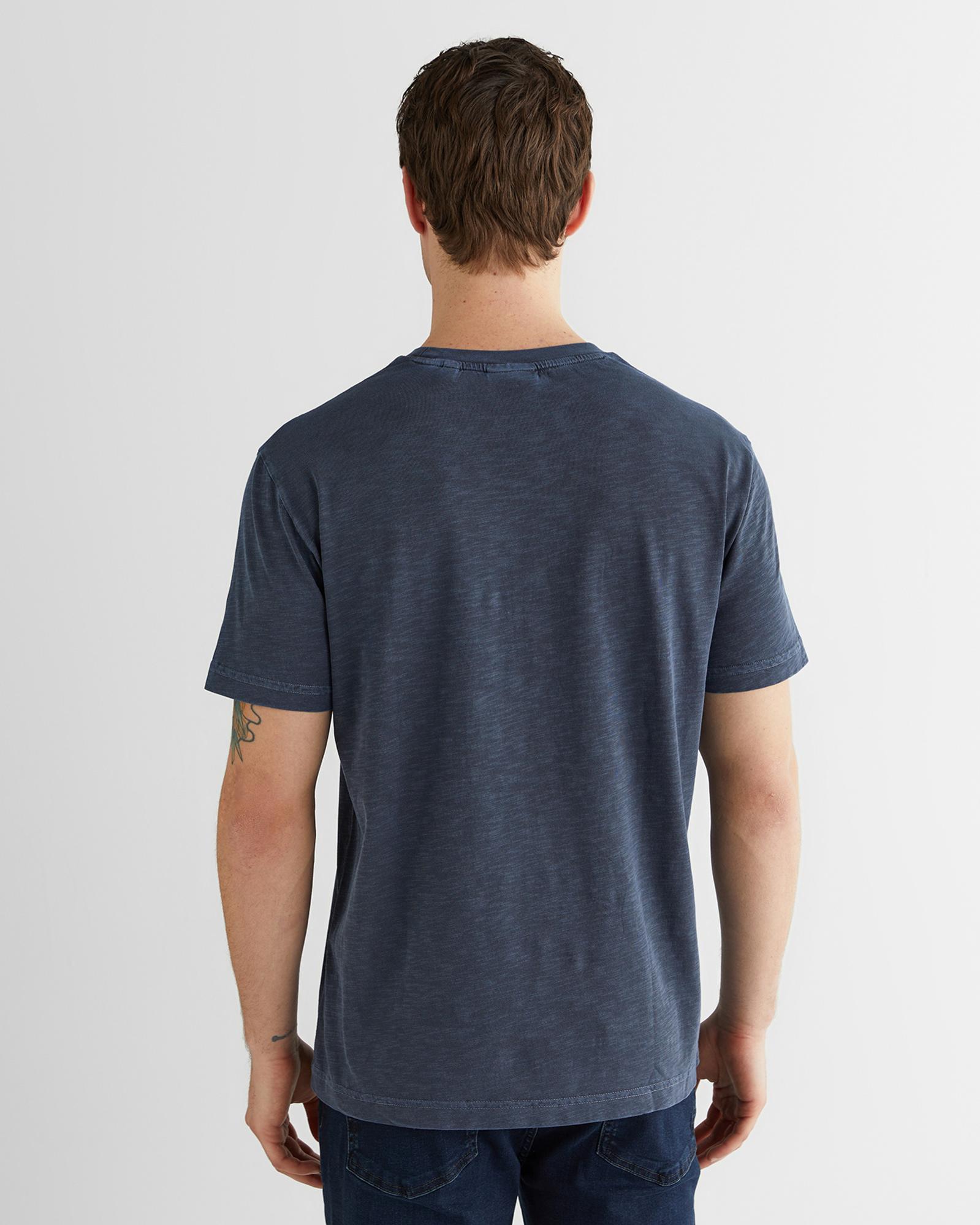 GANT Erkek Lacivert Baskılı Kısa Kollu T-Shirt