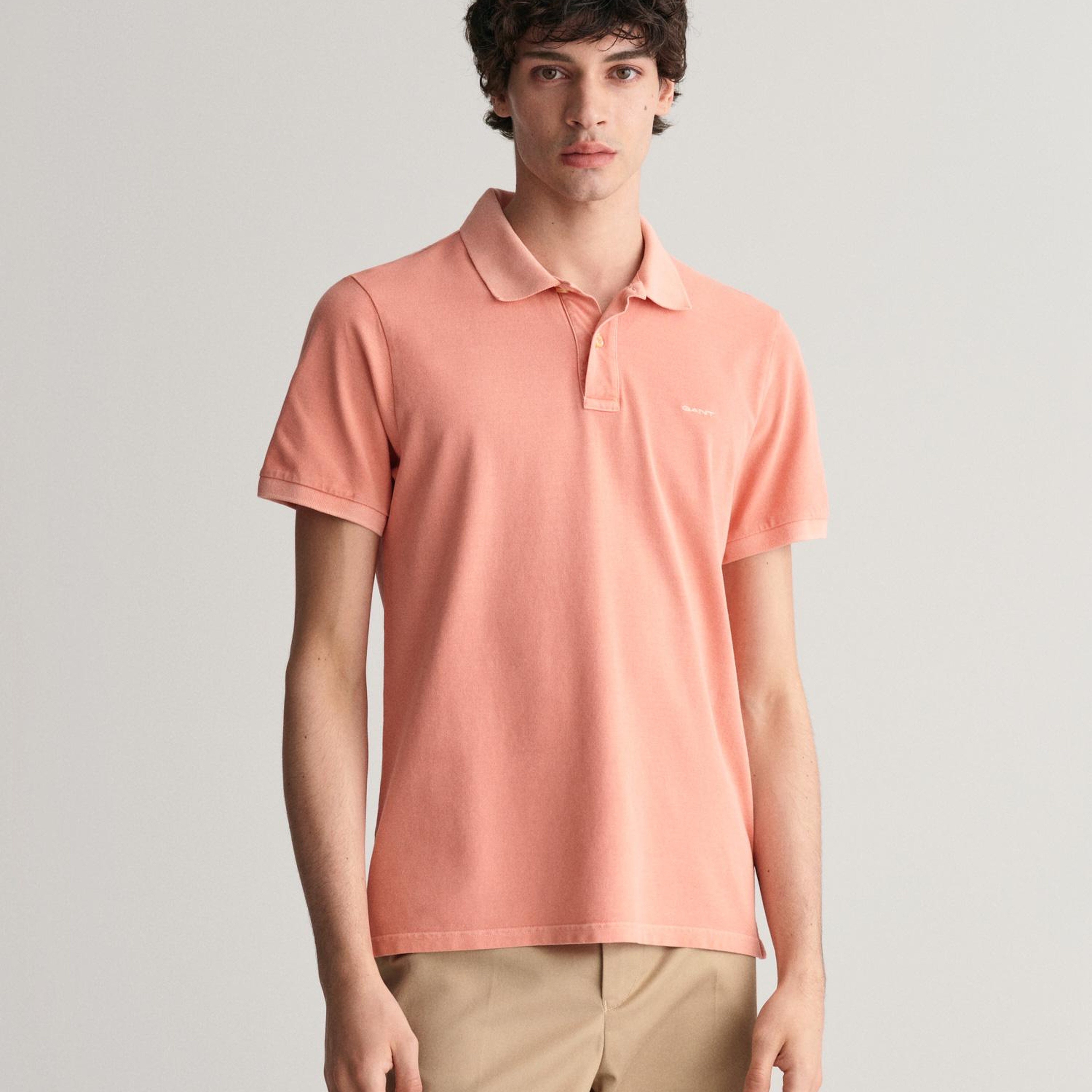 GANT Erkek Pembe Regular Fit Polo