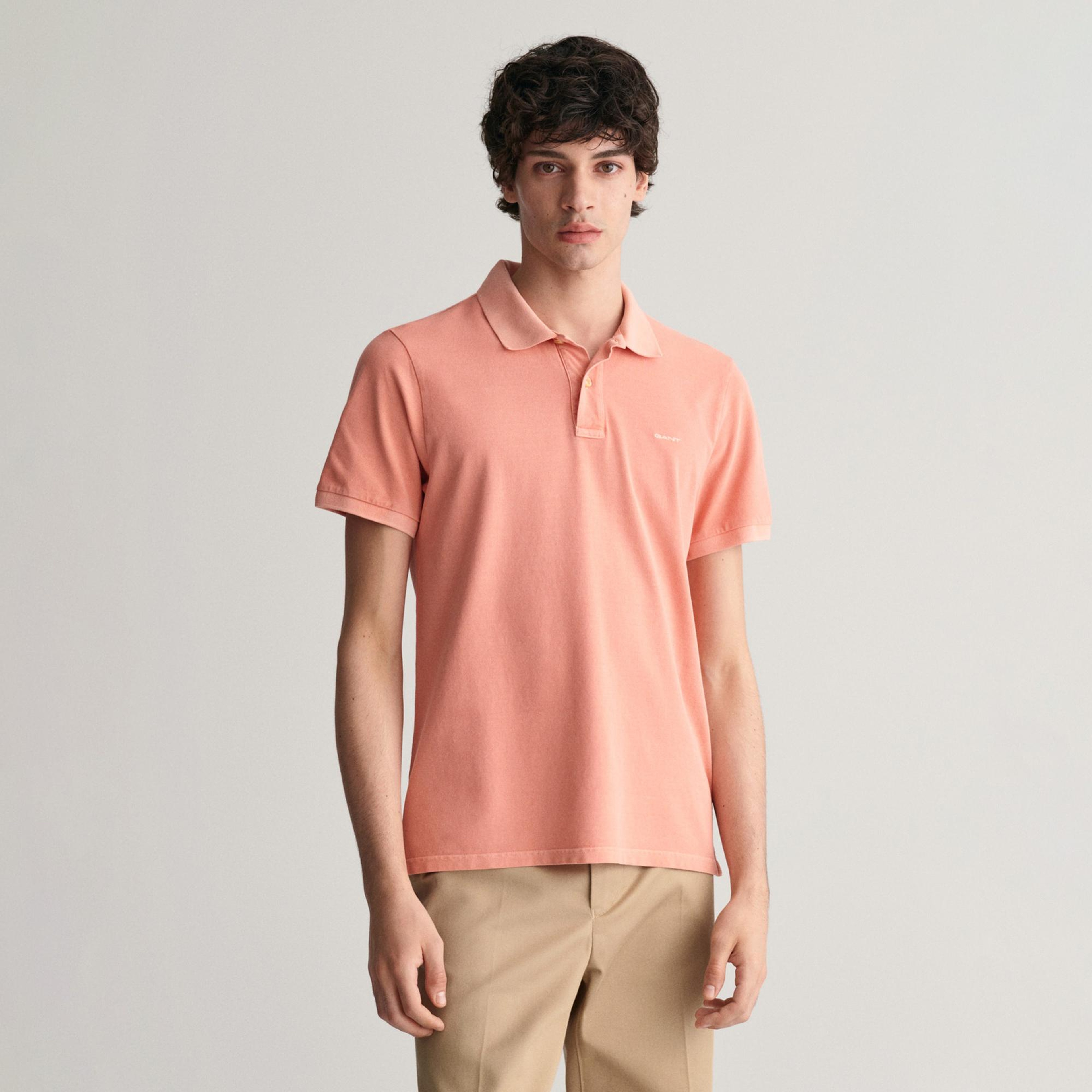 GANT Erkek Pembe Regular Fit Polo
