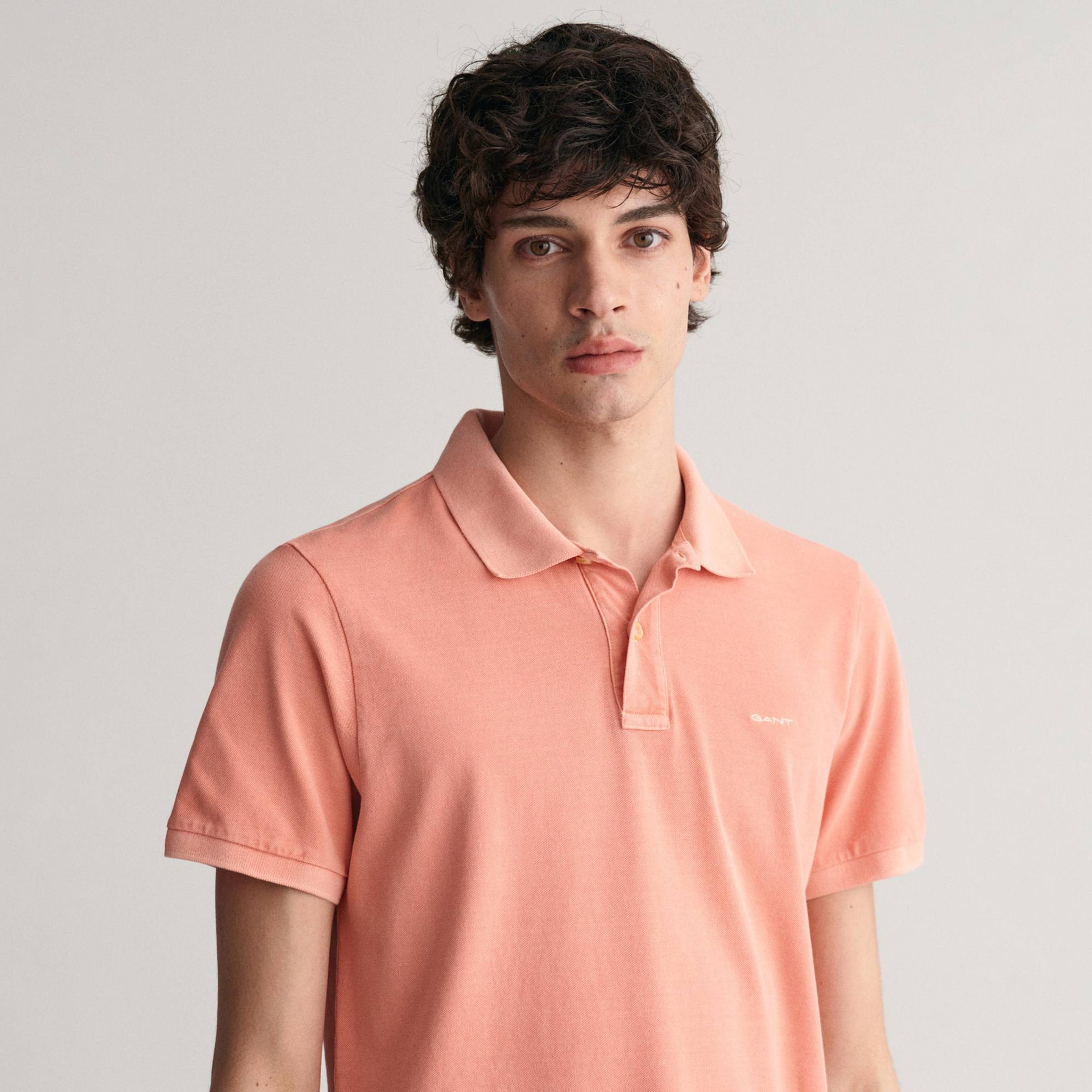 GANT Erkek Pembe Regular Fit Polo