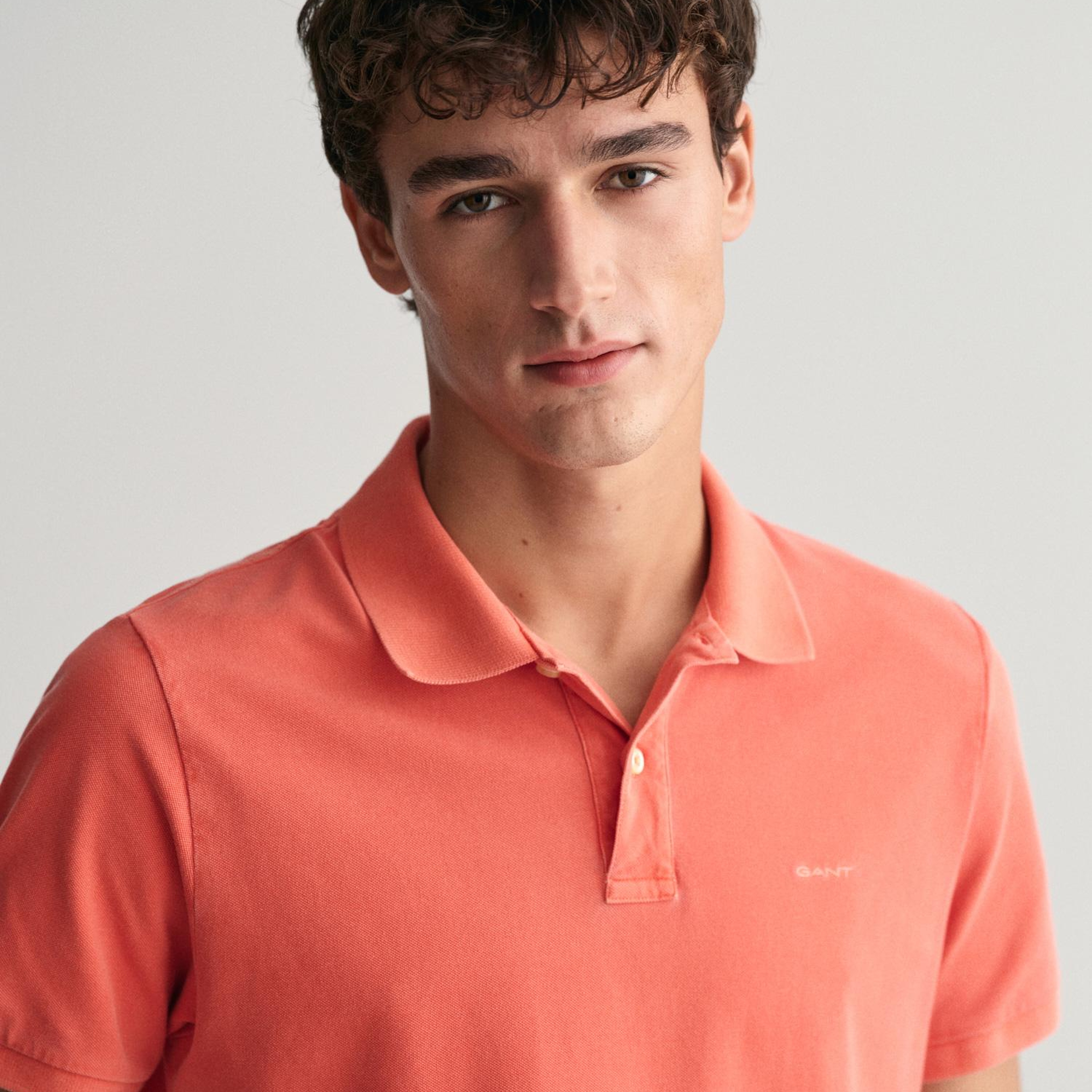 GANT Erkek Turuncu Regular Fit Polo