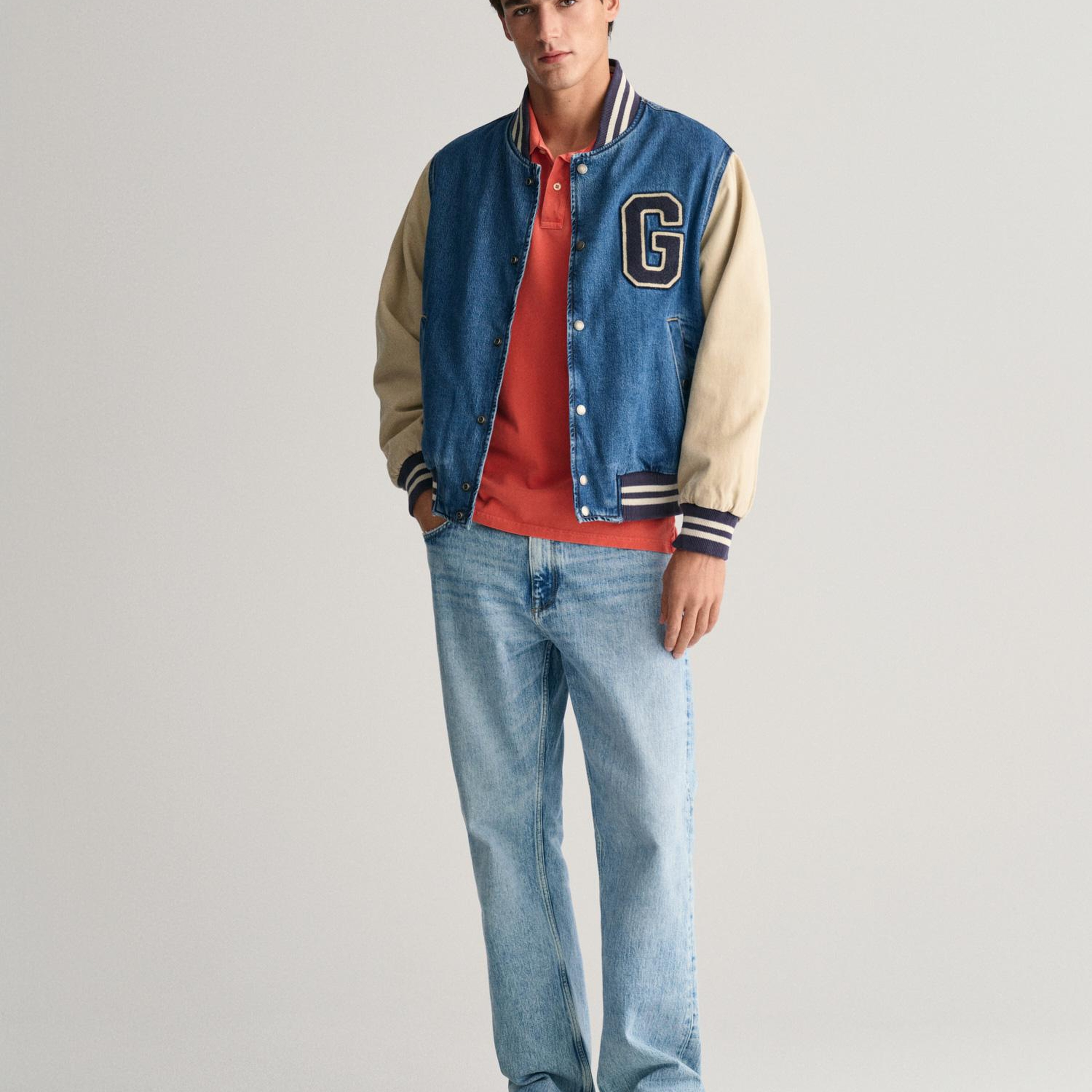 GANT Erkek Turuncu Regular Fit Polo