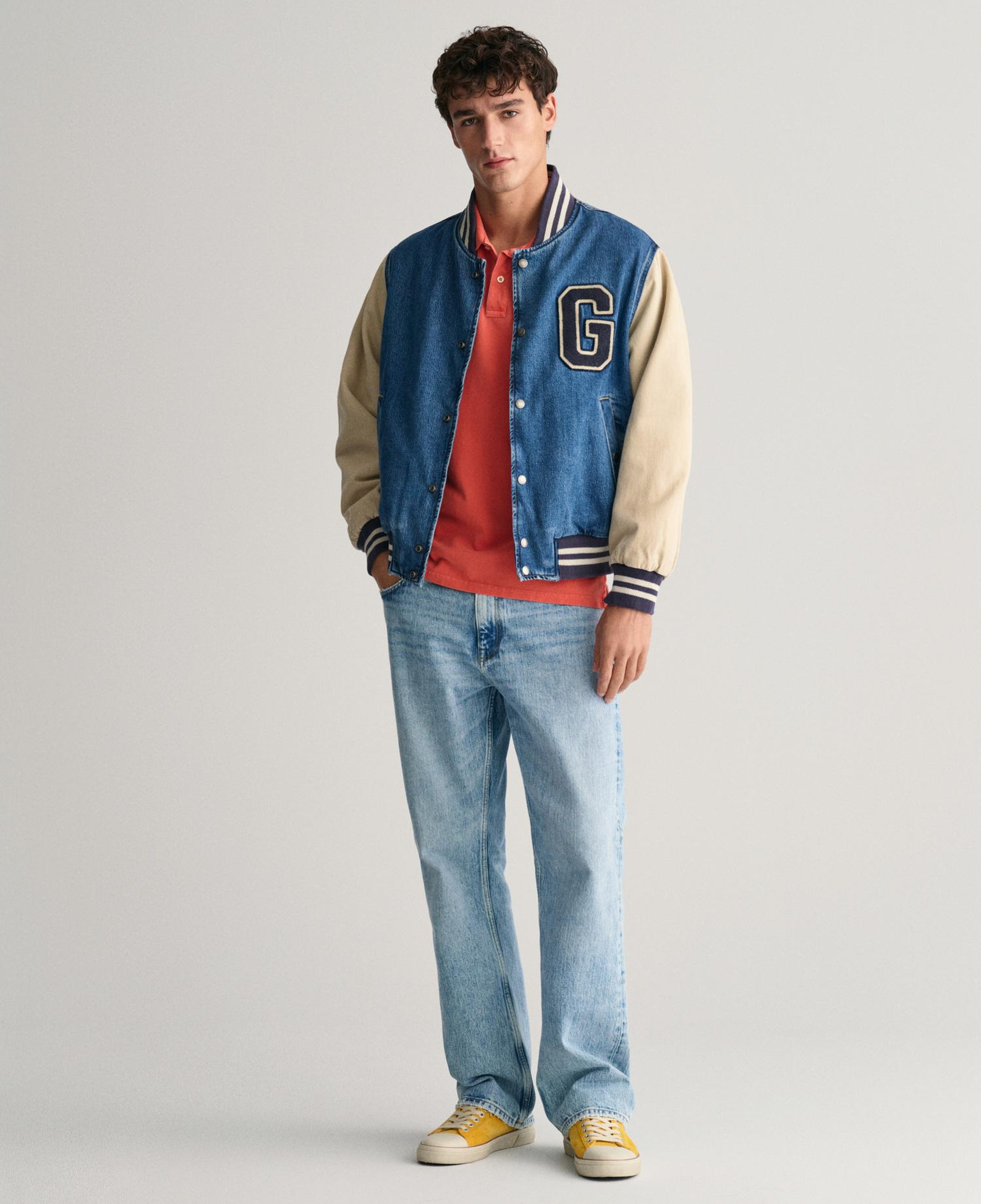 GANT Erkek Turuncu Regular Fit Polo