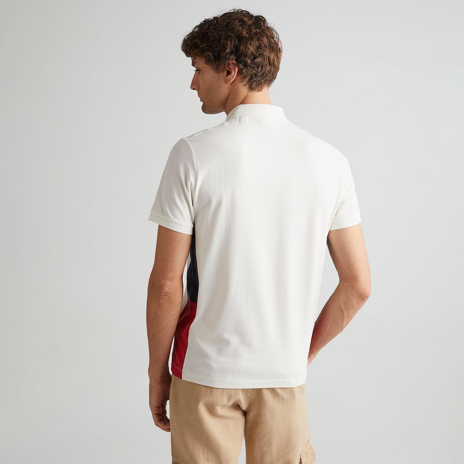 GANT Erkek Krem Regular Fit Renk Bloklu Polo