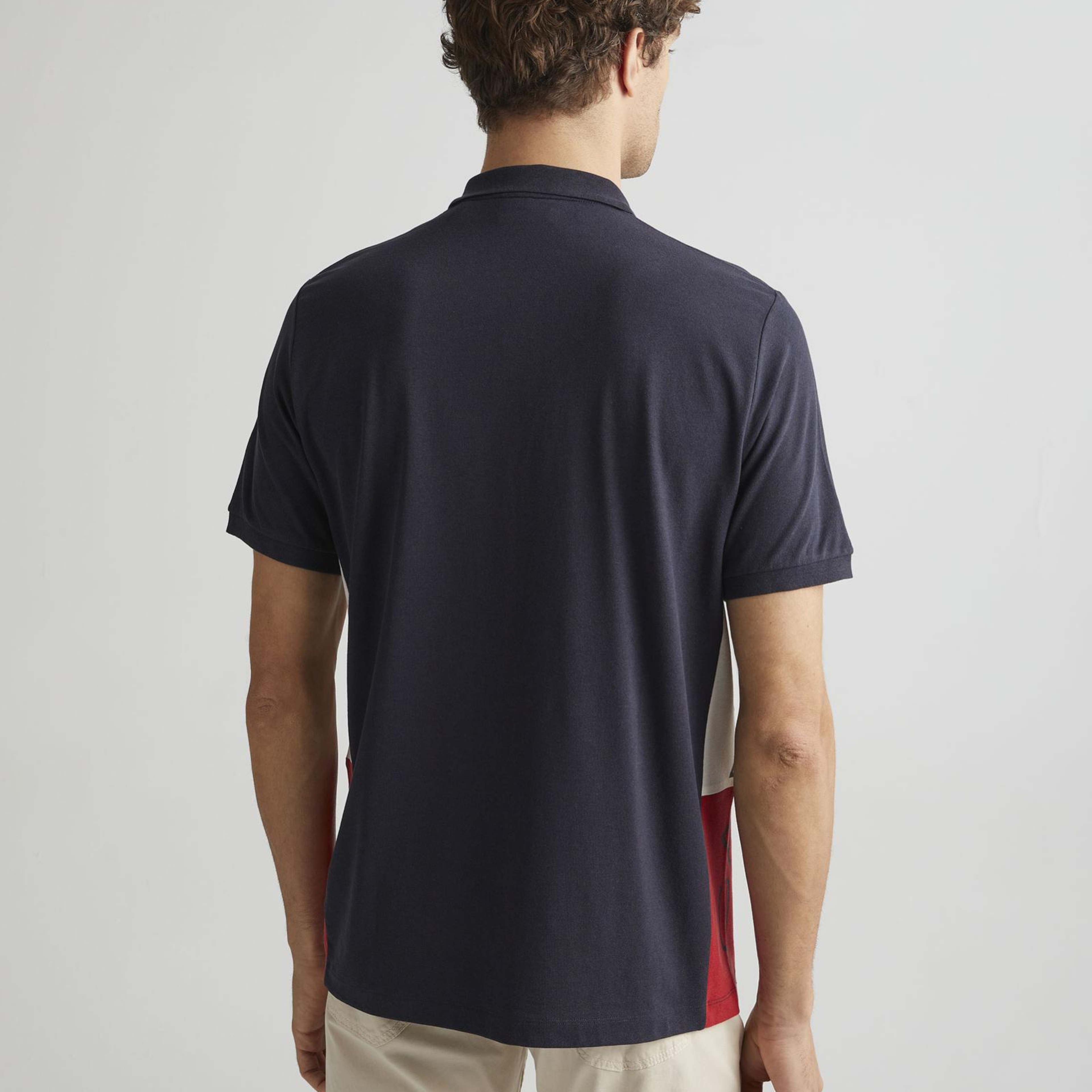 GANT Erkek Lacivert Regular Fit Renk Bloklu Polo