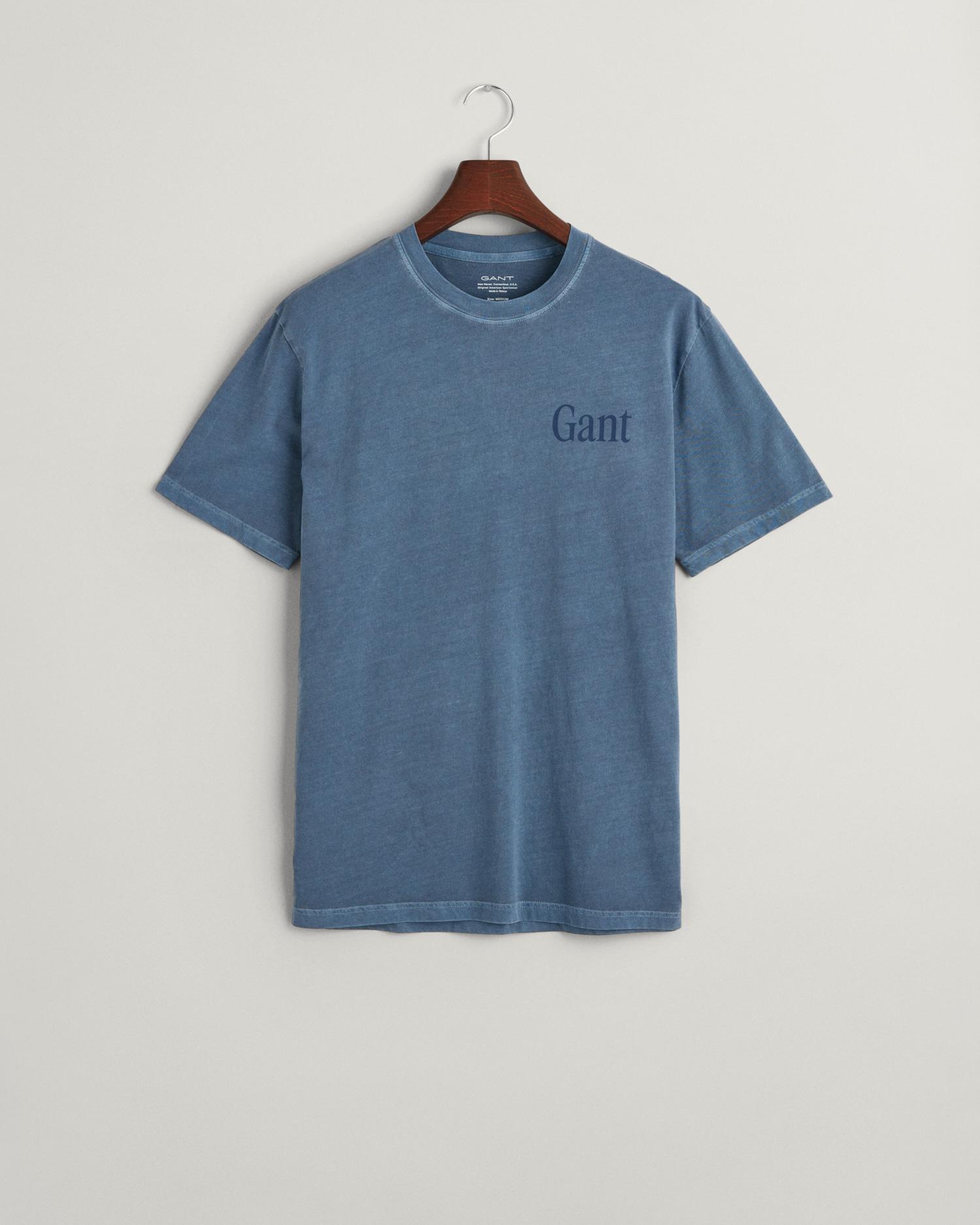 GANT Erkek Mavi Regular Fit T-Shirt
