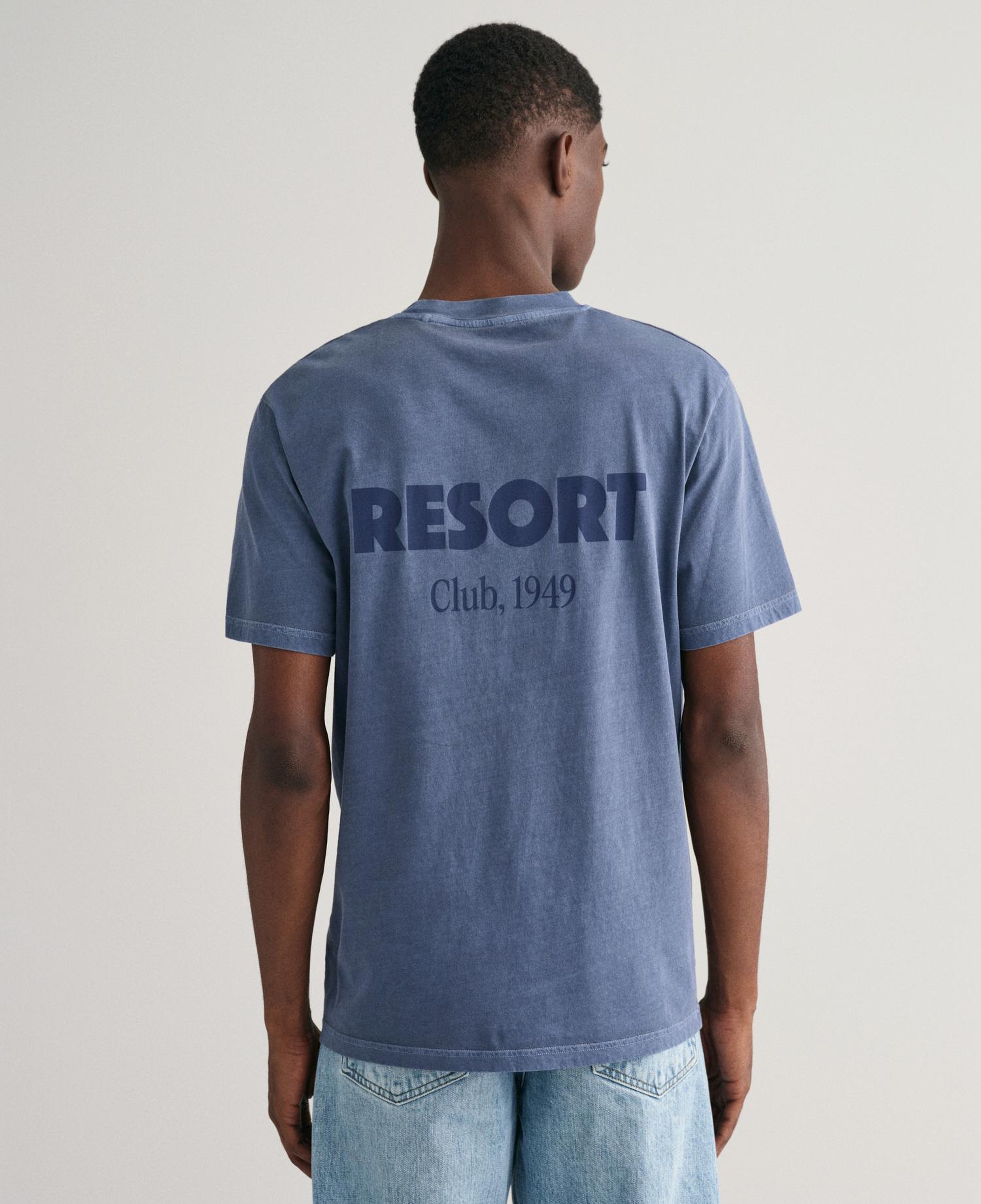 GANT Erkek Mavi Regular Fit T-Shirt