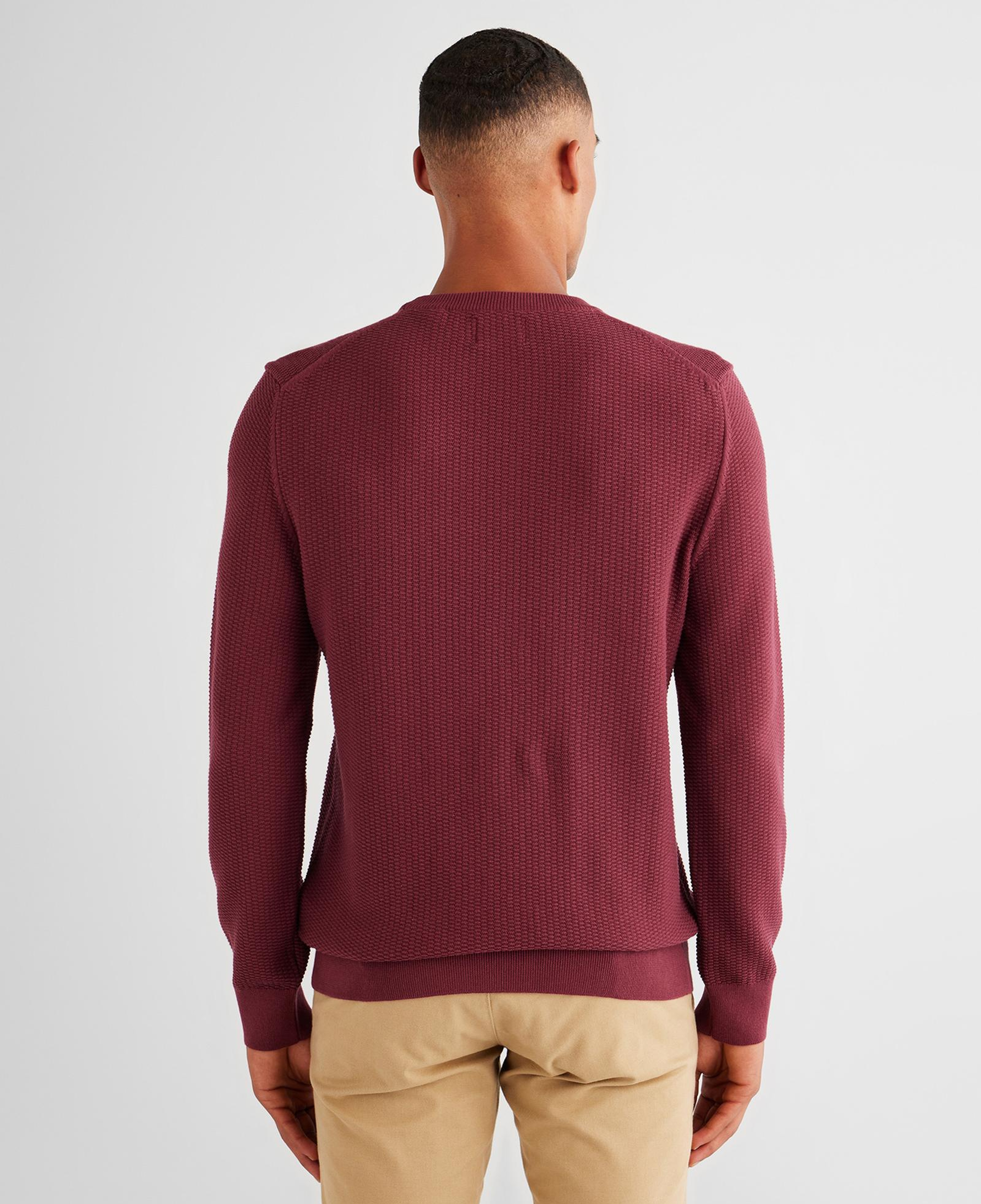 GANT Erkek Bordo Regular Fit Bisiklet Yaka Kazak