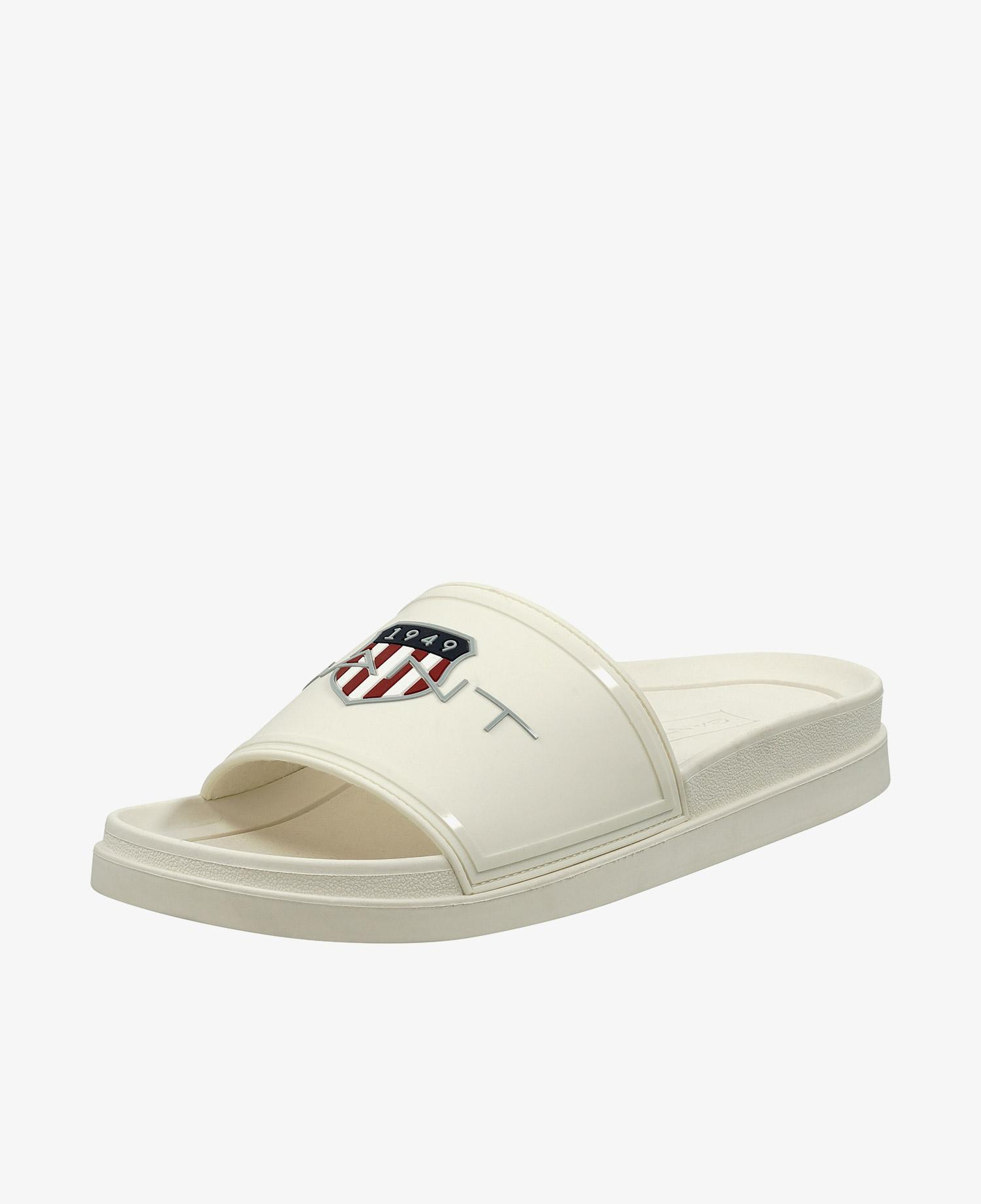 GANT Erkek Beyaz Logolu Terlik