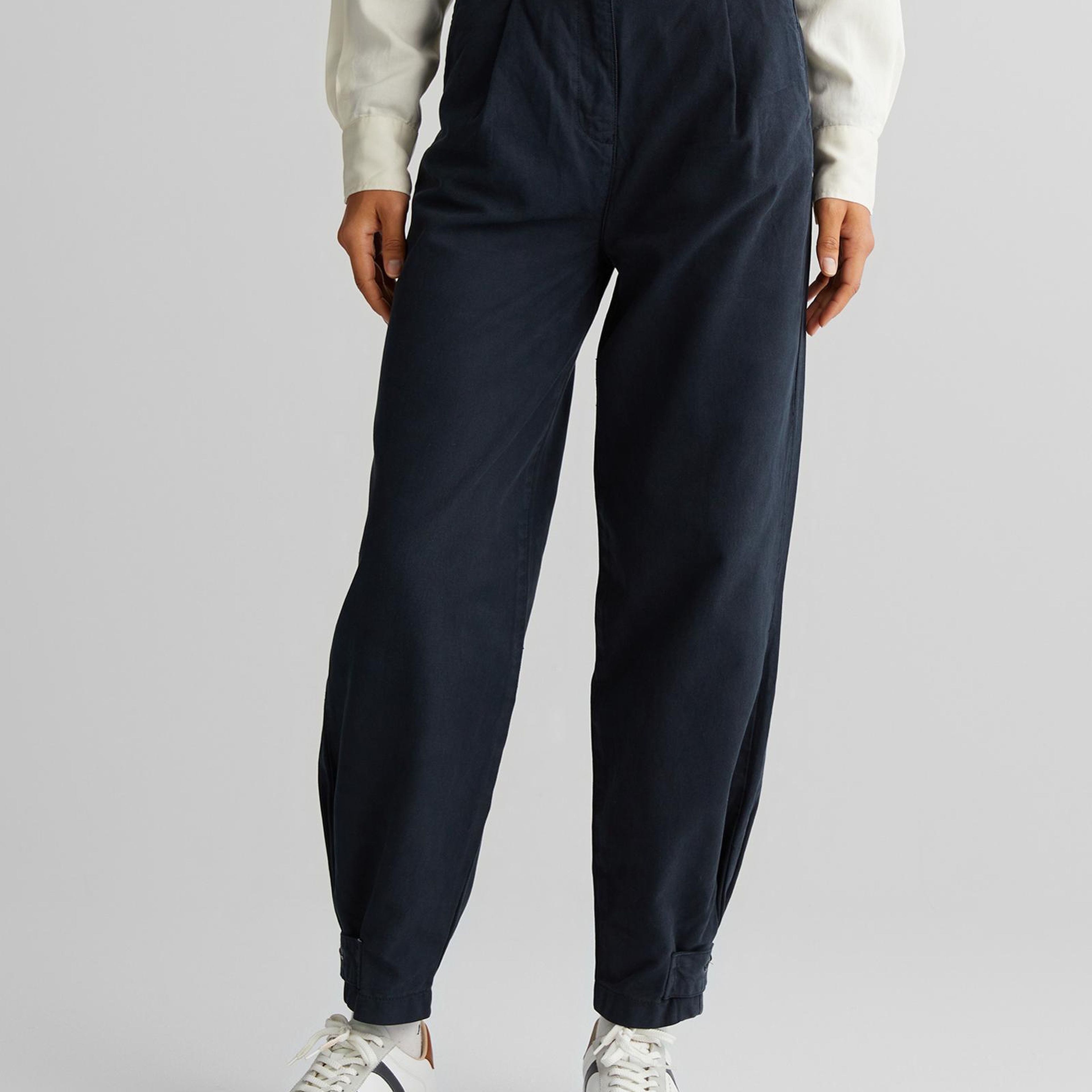 GANT Kadın Siyah Tapered Fit Pantolon