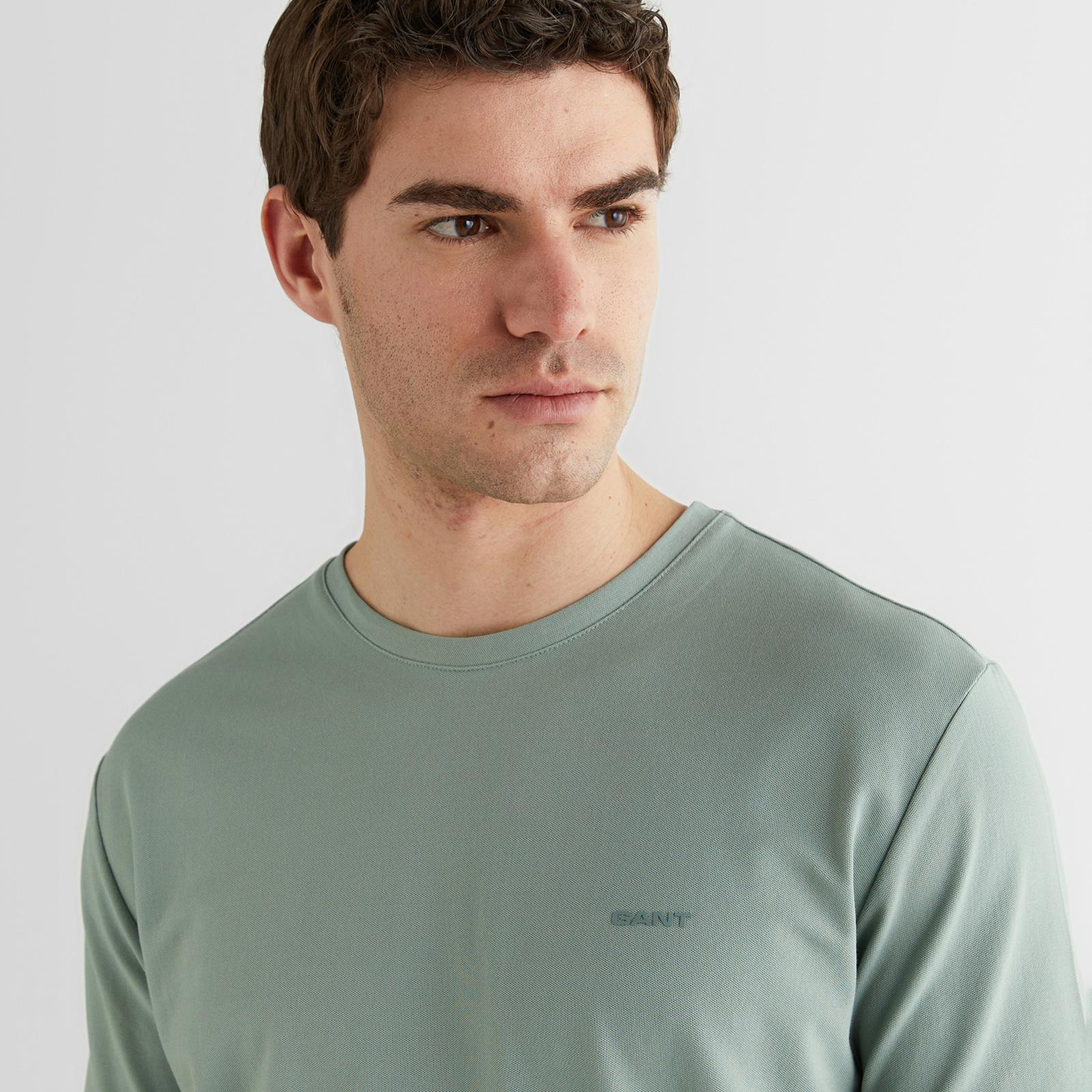 GANT Erkek Yeşil Baskılı Kısa Kollu T-Shirt
