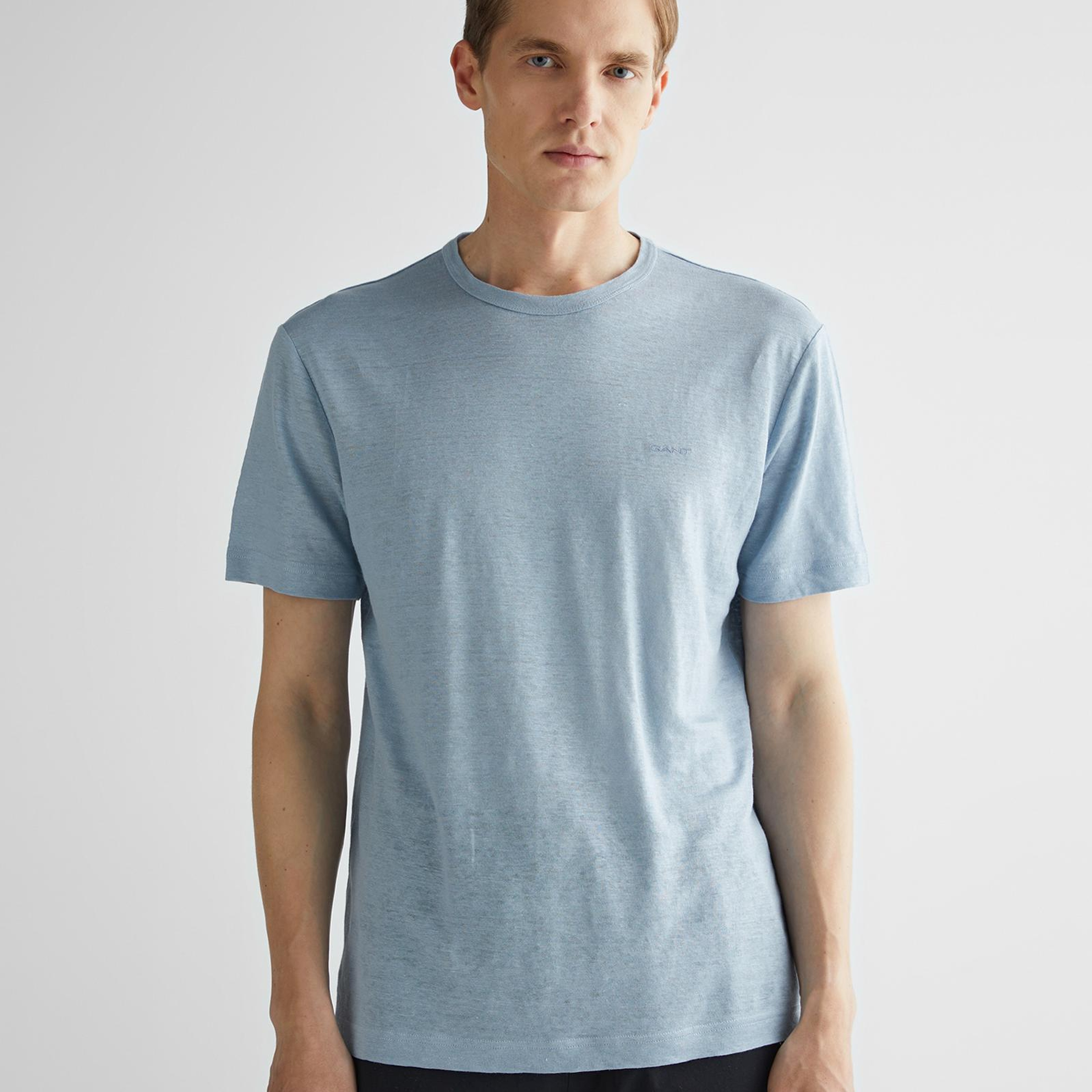 GANT Erkek Mavi Regular Fit T-Shirt