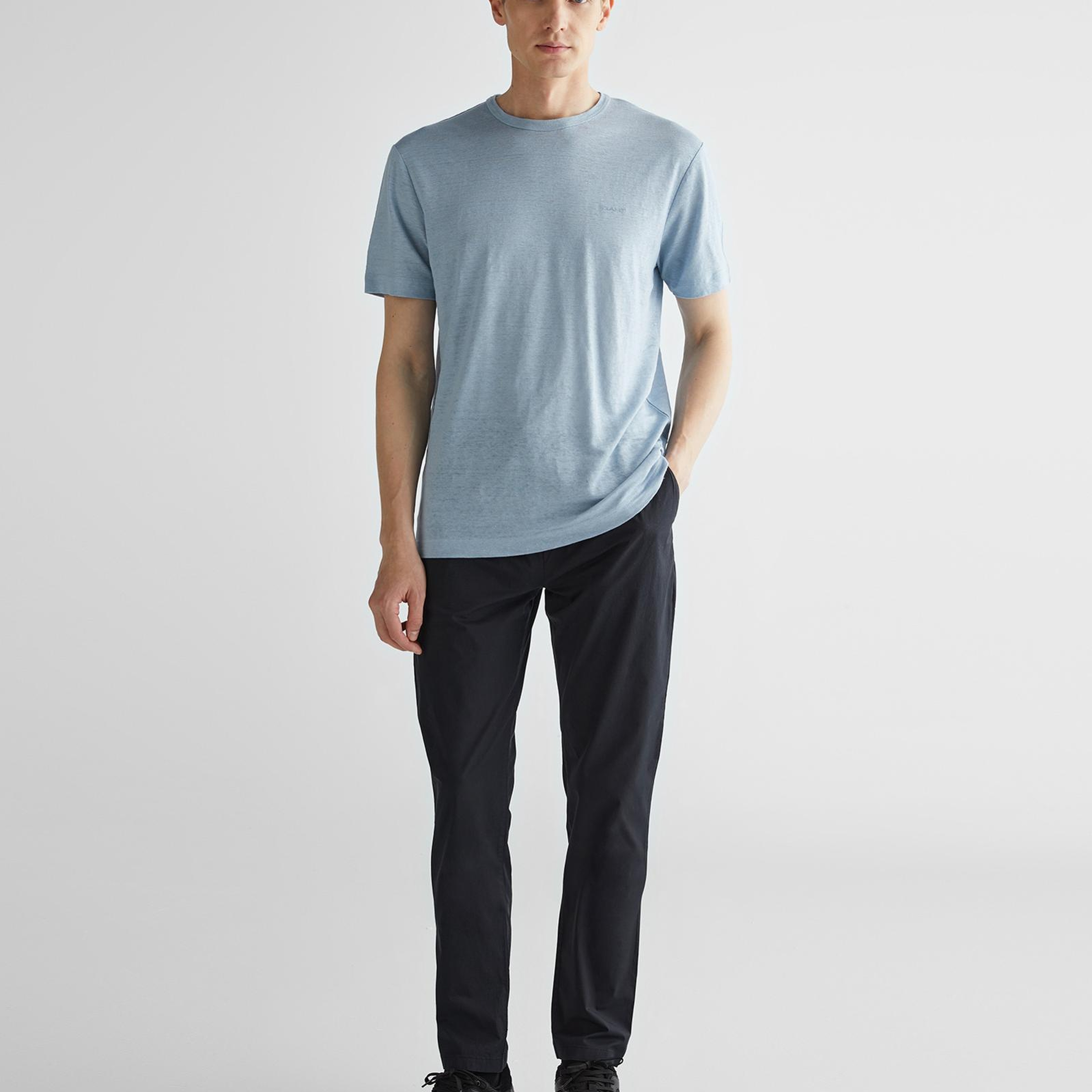 GANT Erkek Mavi Regular Fit T-Shirt