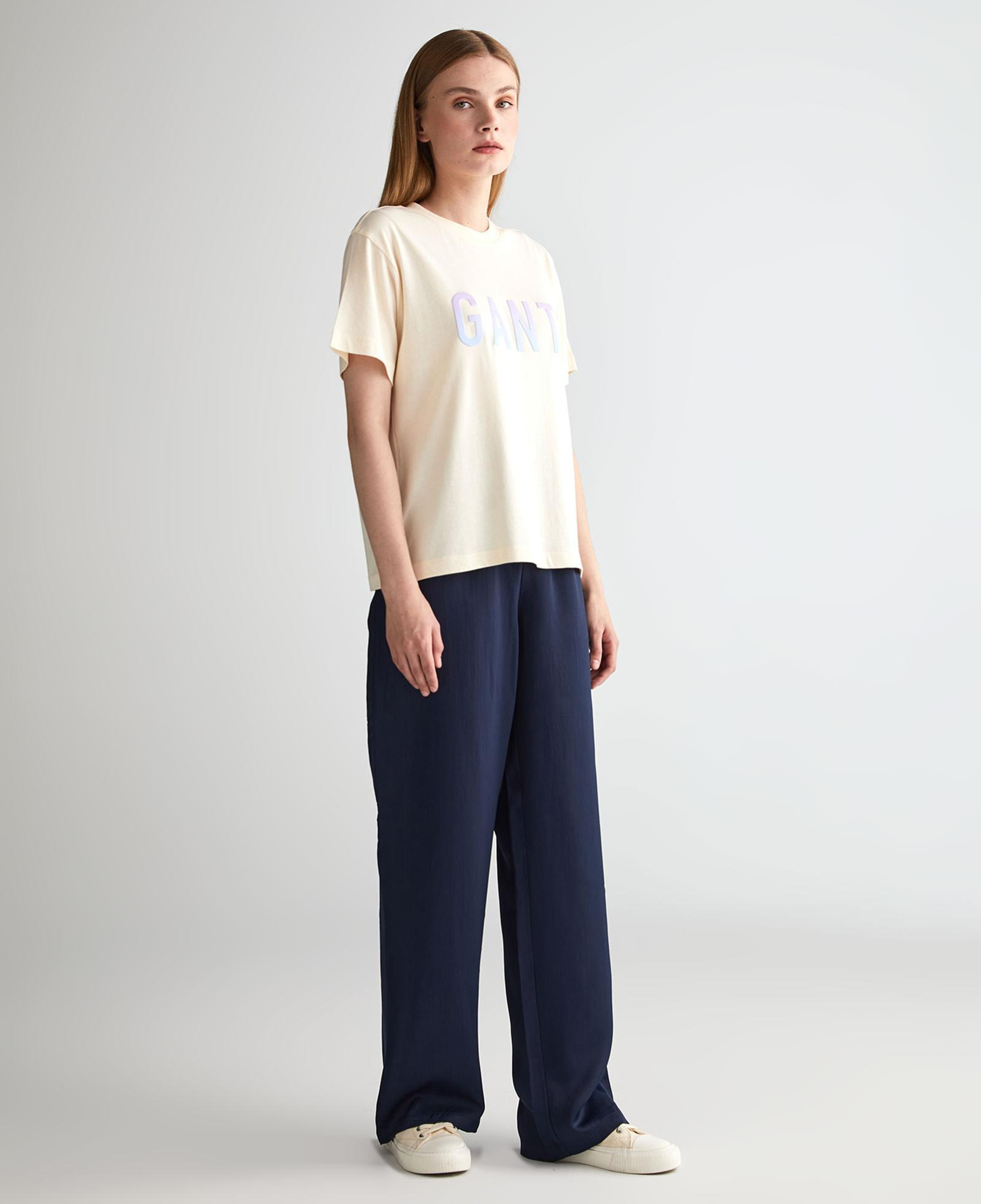 GANT Kadın Lacivert Regular Fit Pantolon