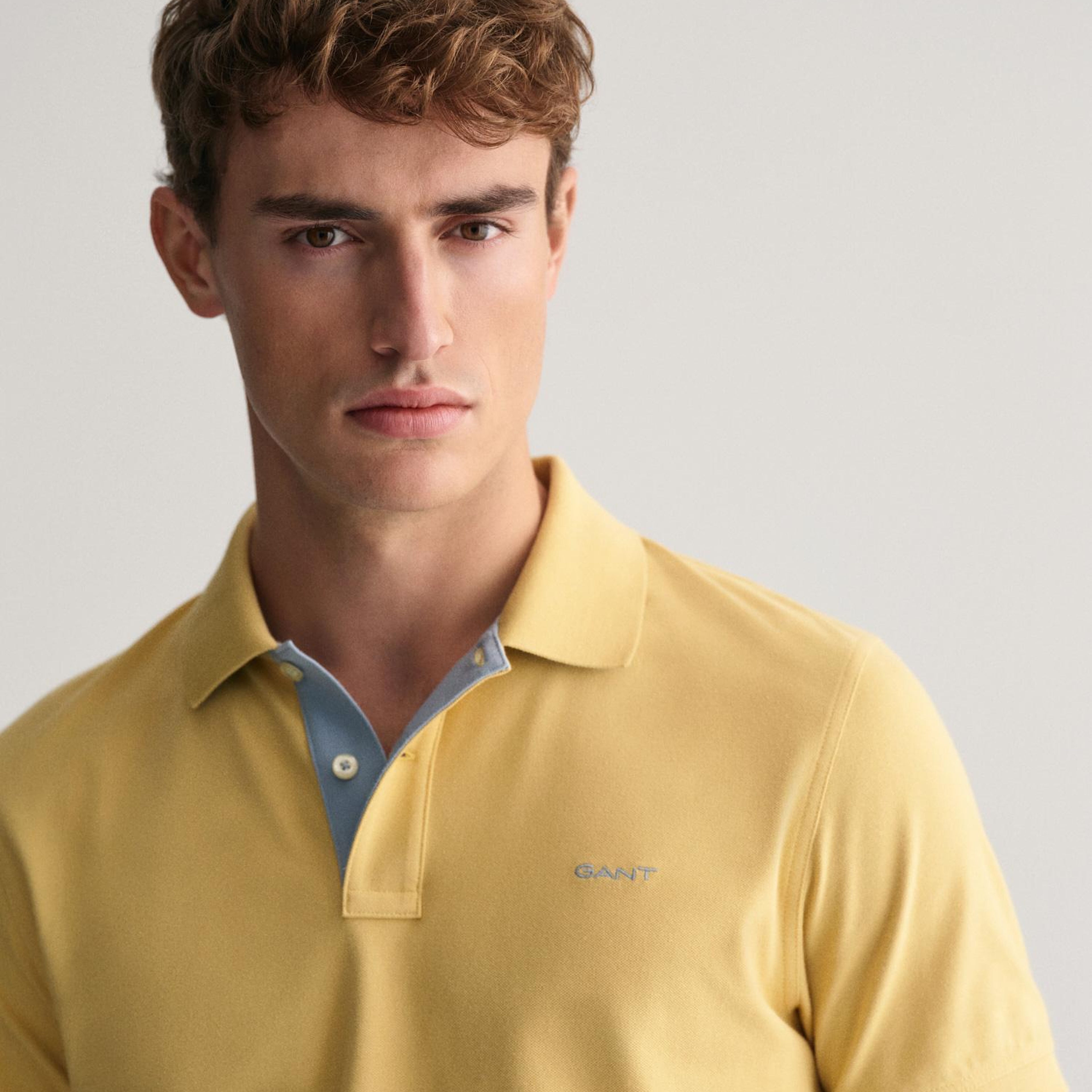 GANT Erkek Sarı Regular Fit Polo