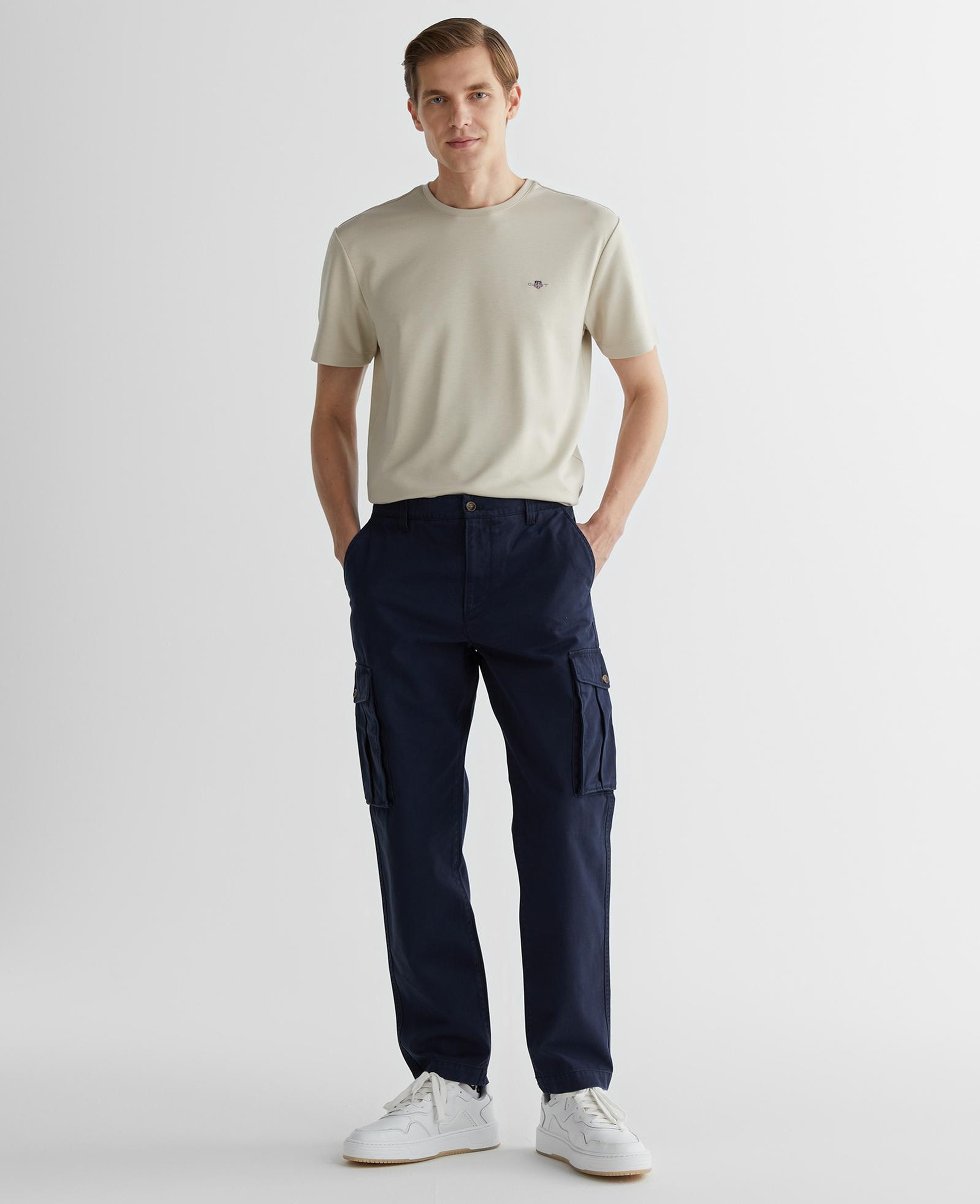 GANT Erkek Lacivert Relaxed Fit Pantolon