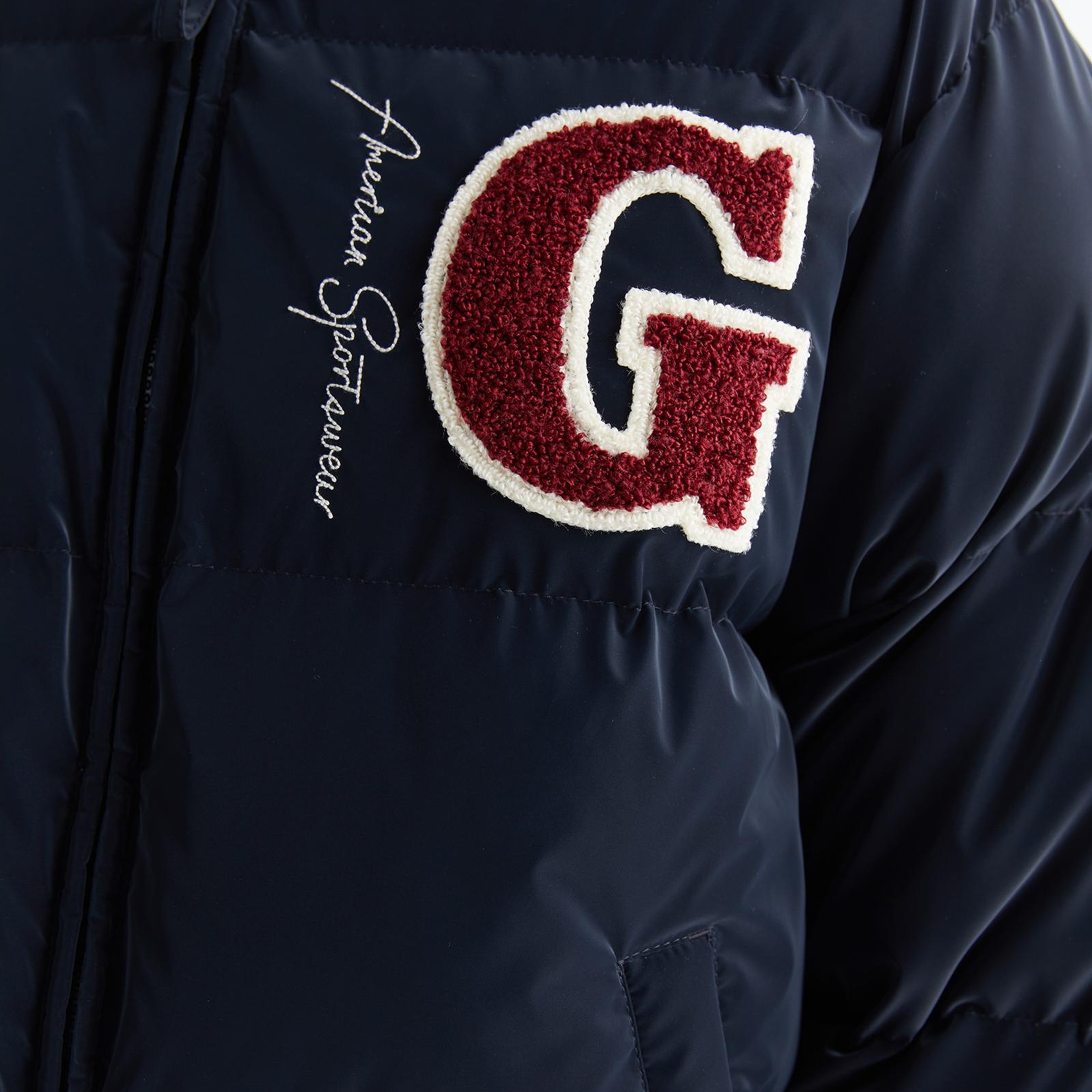 GANT Kadın Lacivert Hakim Yaka Logolu Bomber Ceket