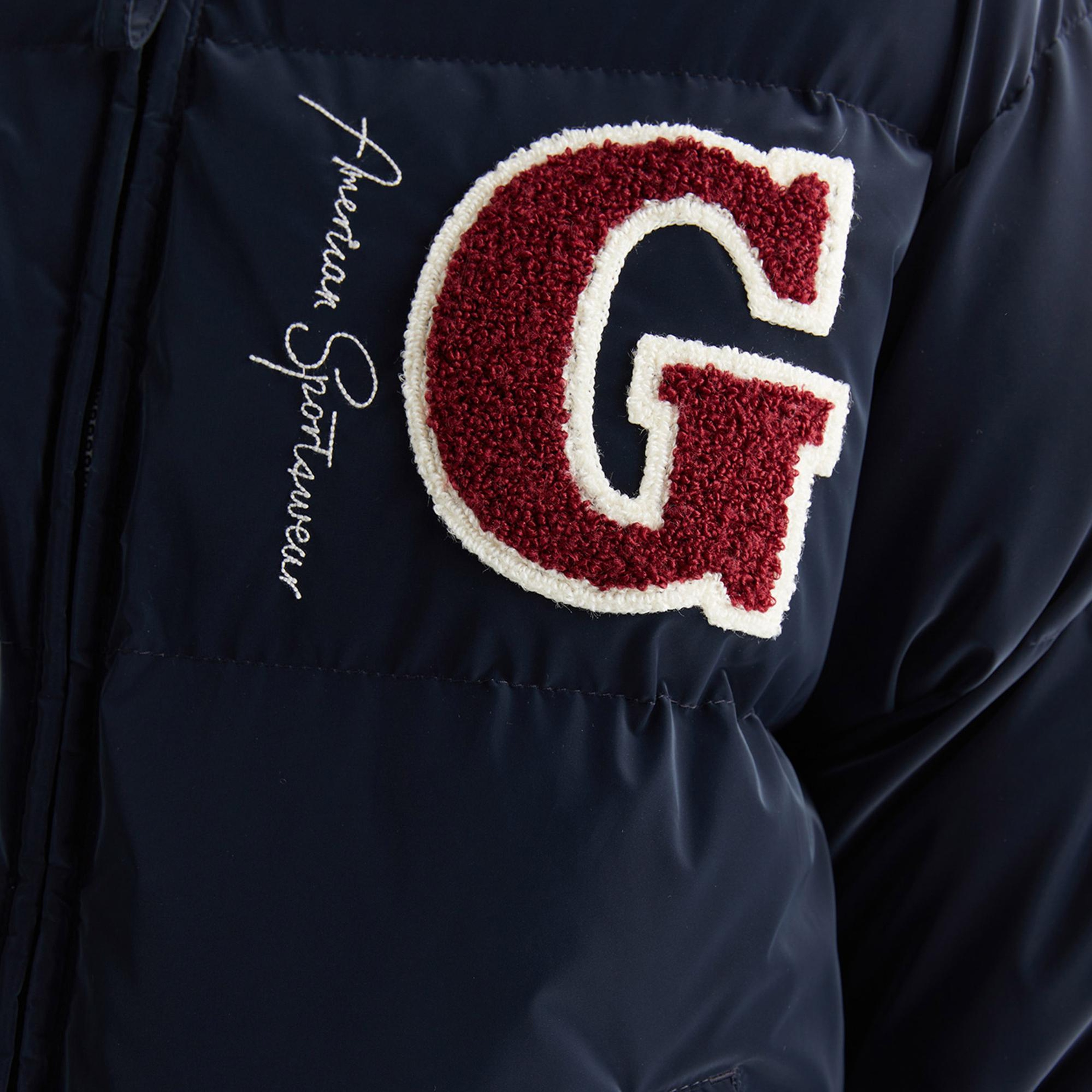 GANT Kadın Lacivert Hakim Yaka Logolu Bomber Ceket