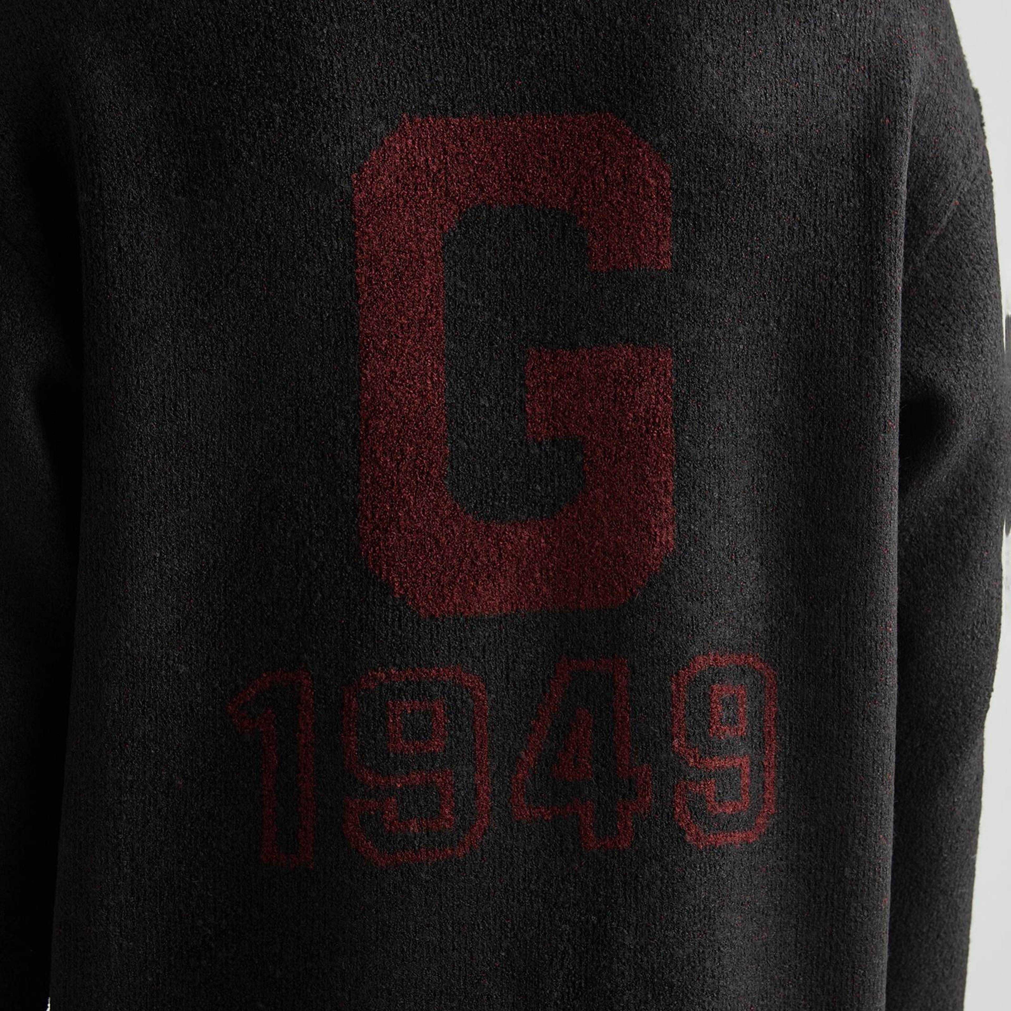 GANT Erkek Siyah Relaxed Fit Bisiklet Yaka Logolu Kazak