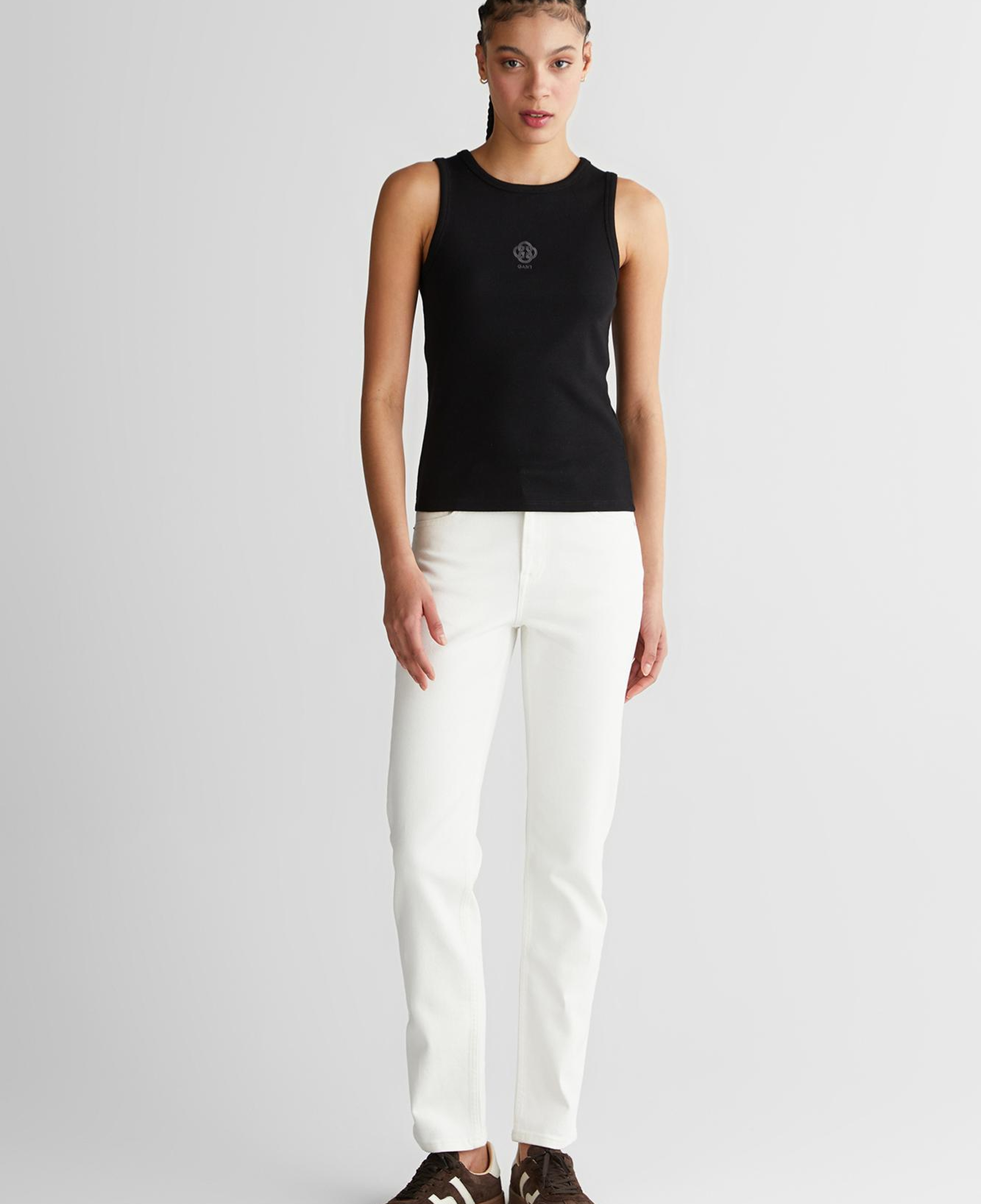 GANT Kadın Beyaz Regular Fit Jean