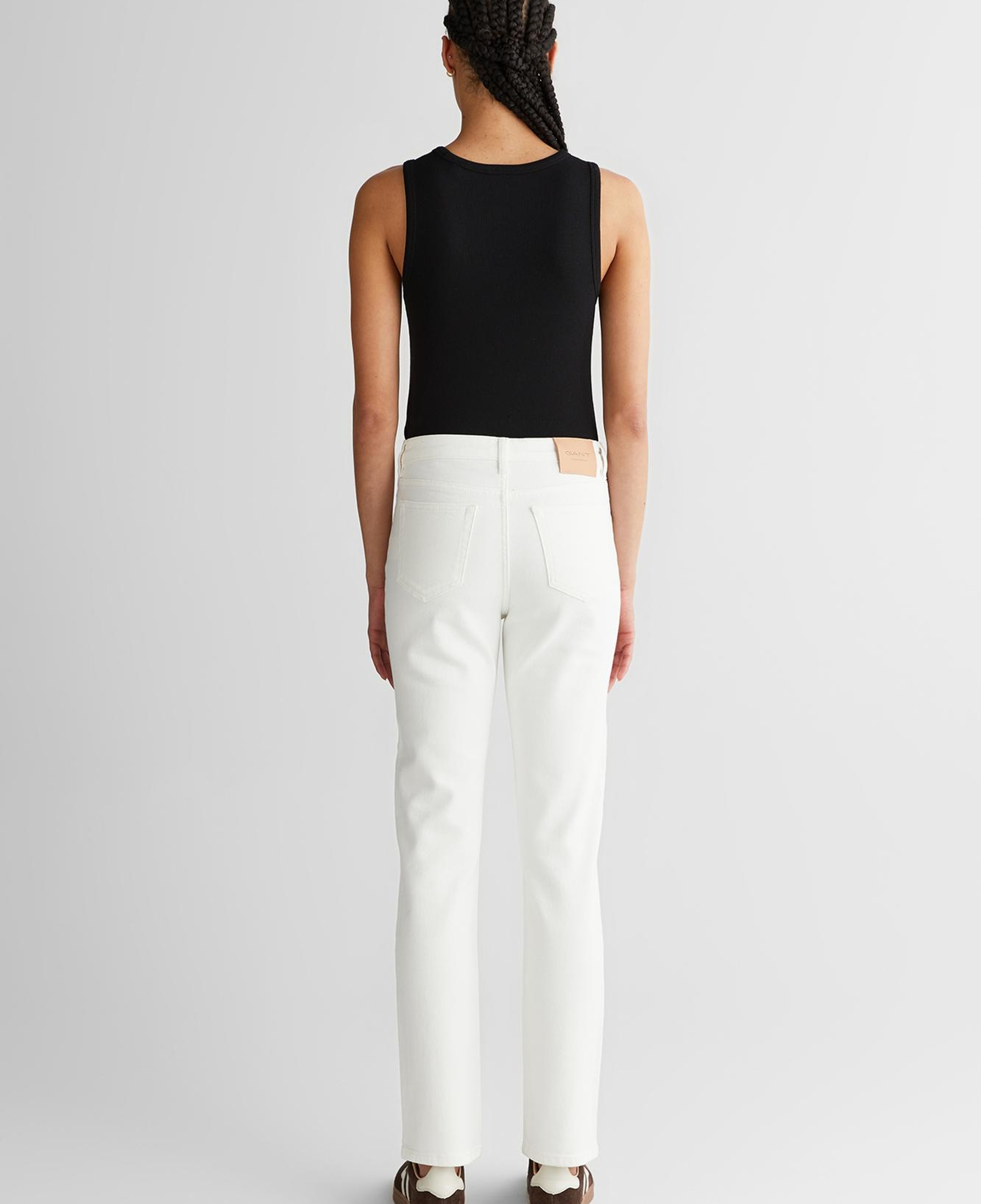 GANT Kadın Beyaz Regular Fit Jean