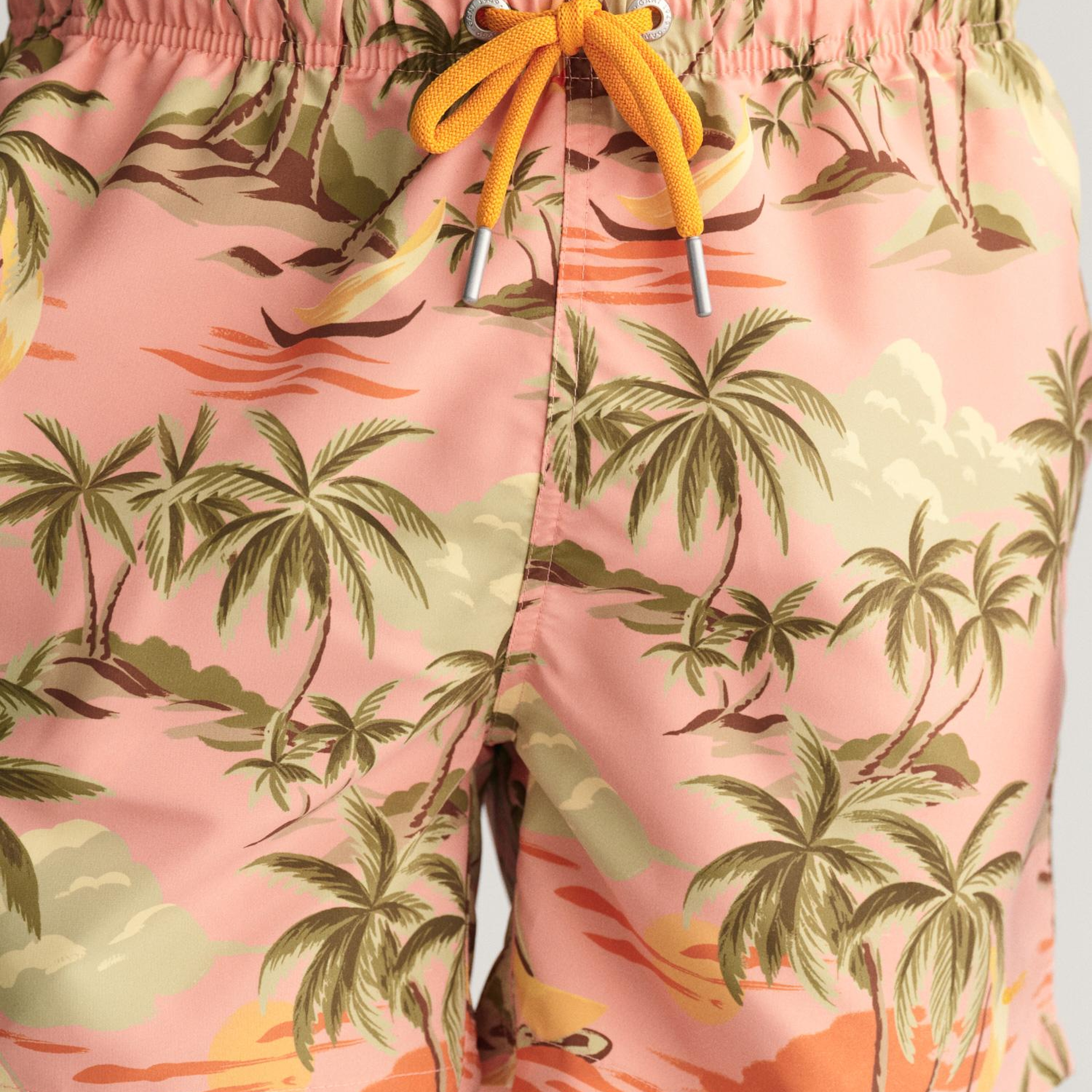 GANT Erkek Pembe Regular Fit Desenli Mayo Şort