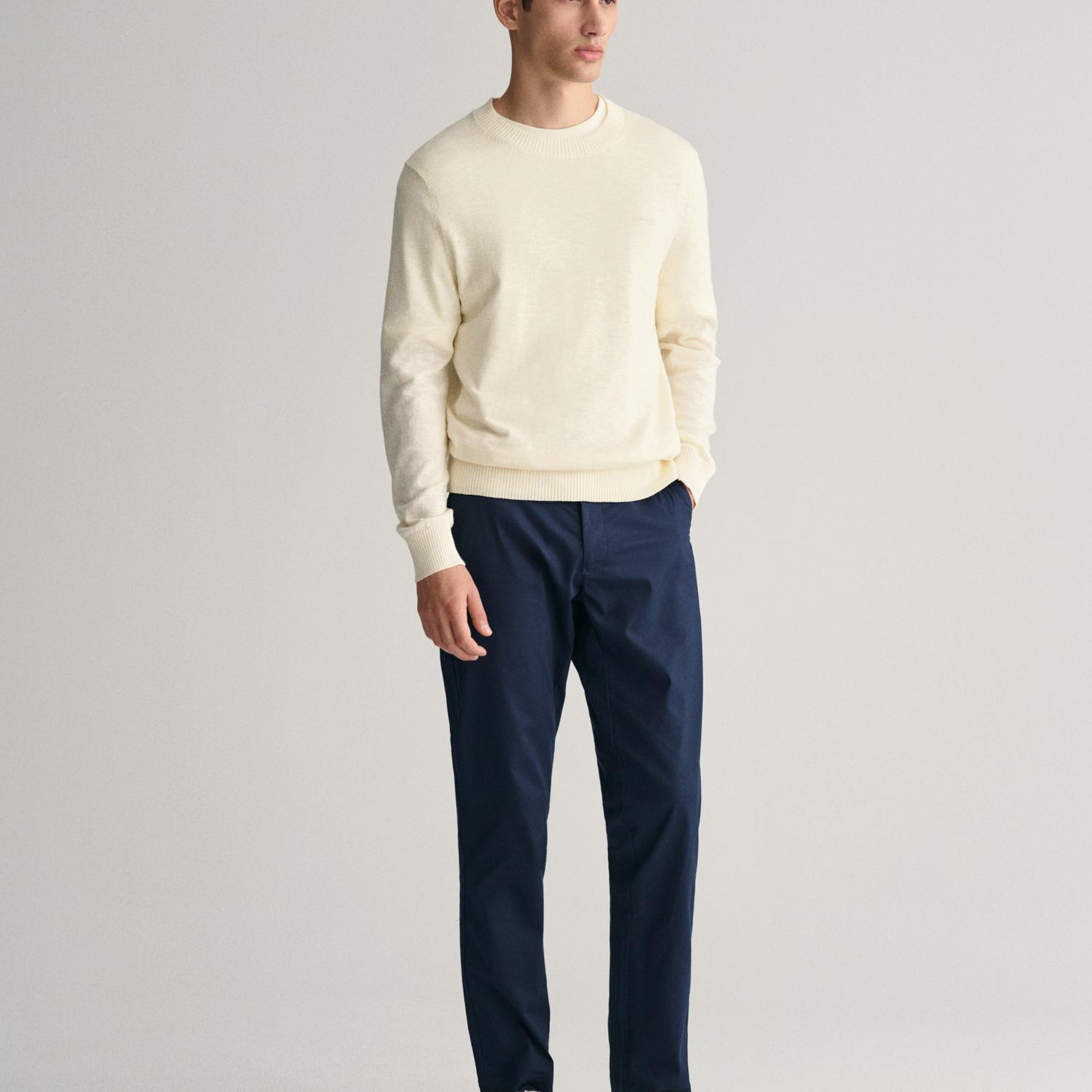GANT Erkek Lacivert Slim Fit Pantolon