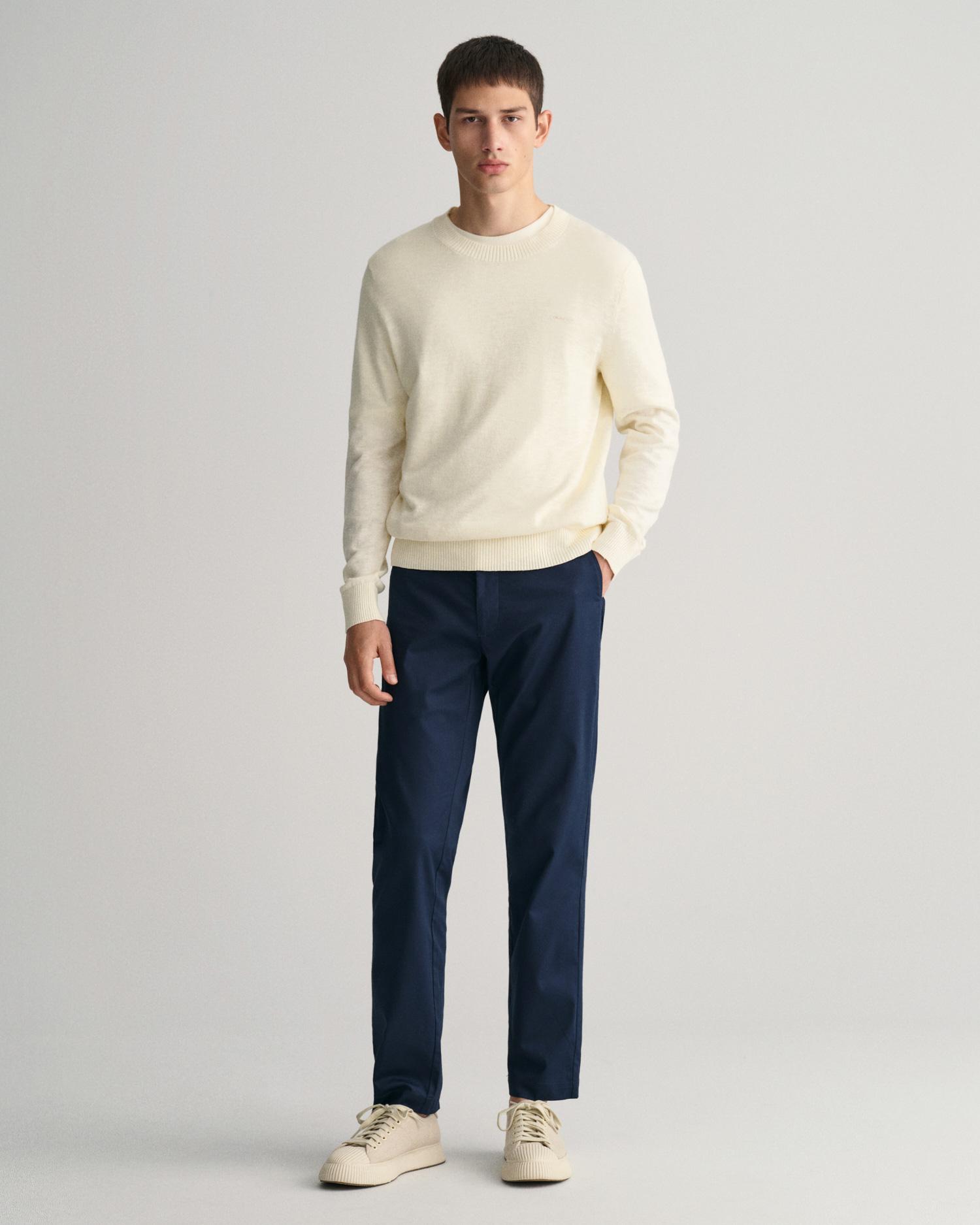 GANT Erkek Lacivert Slim Fit Pantolon