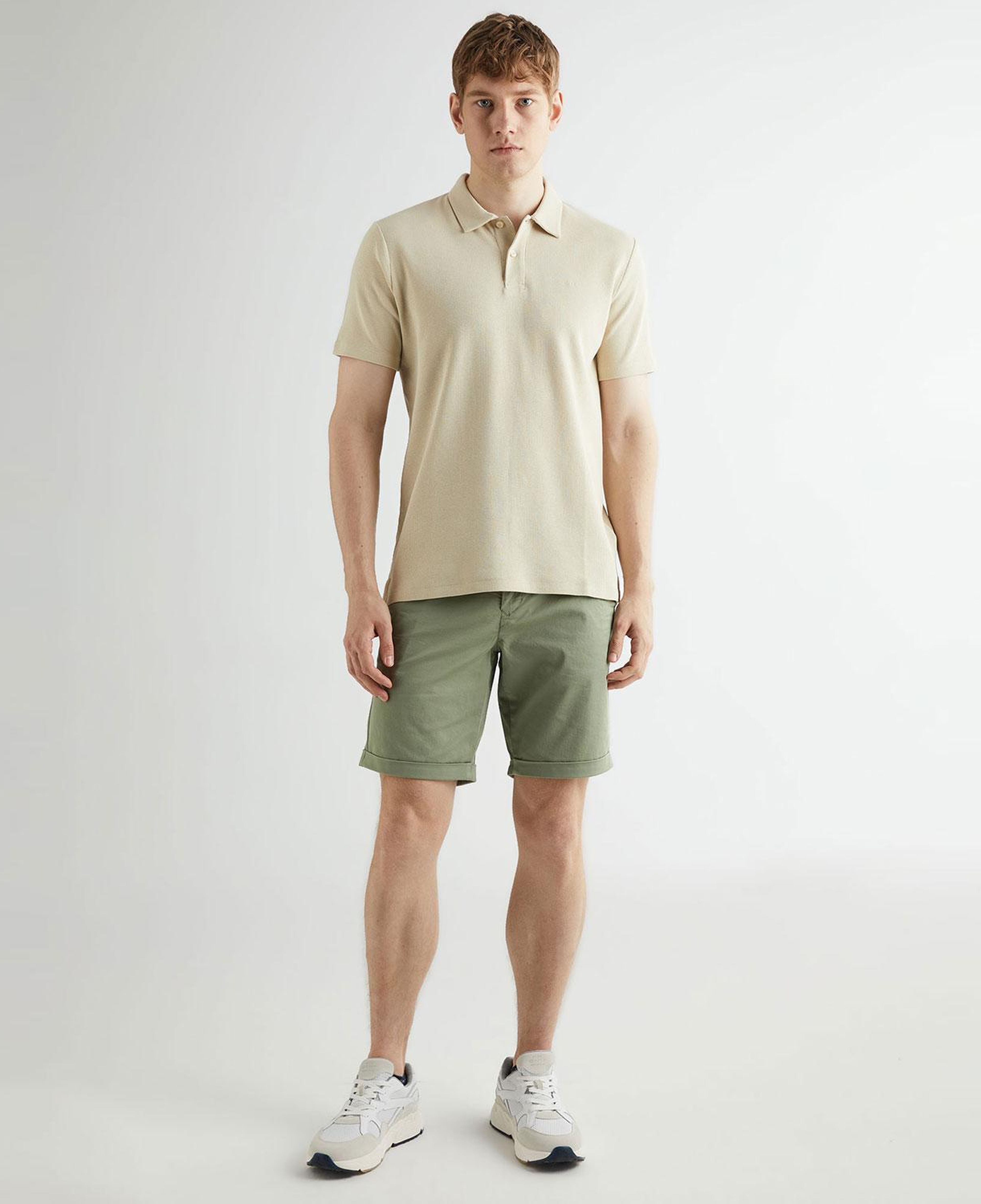 GANT Erkek Bej Regular Fit Dokulu Polo