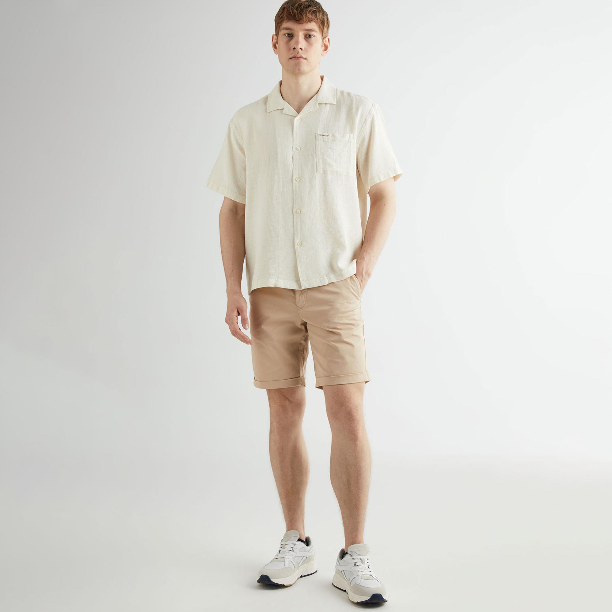 GANT Erkek Bej Regular Fit Şort