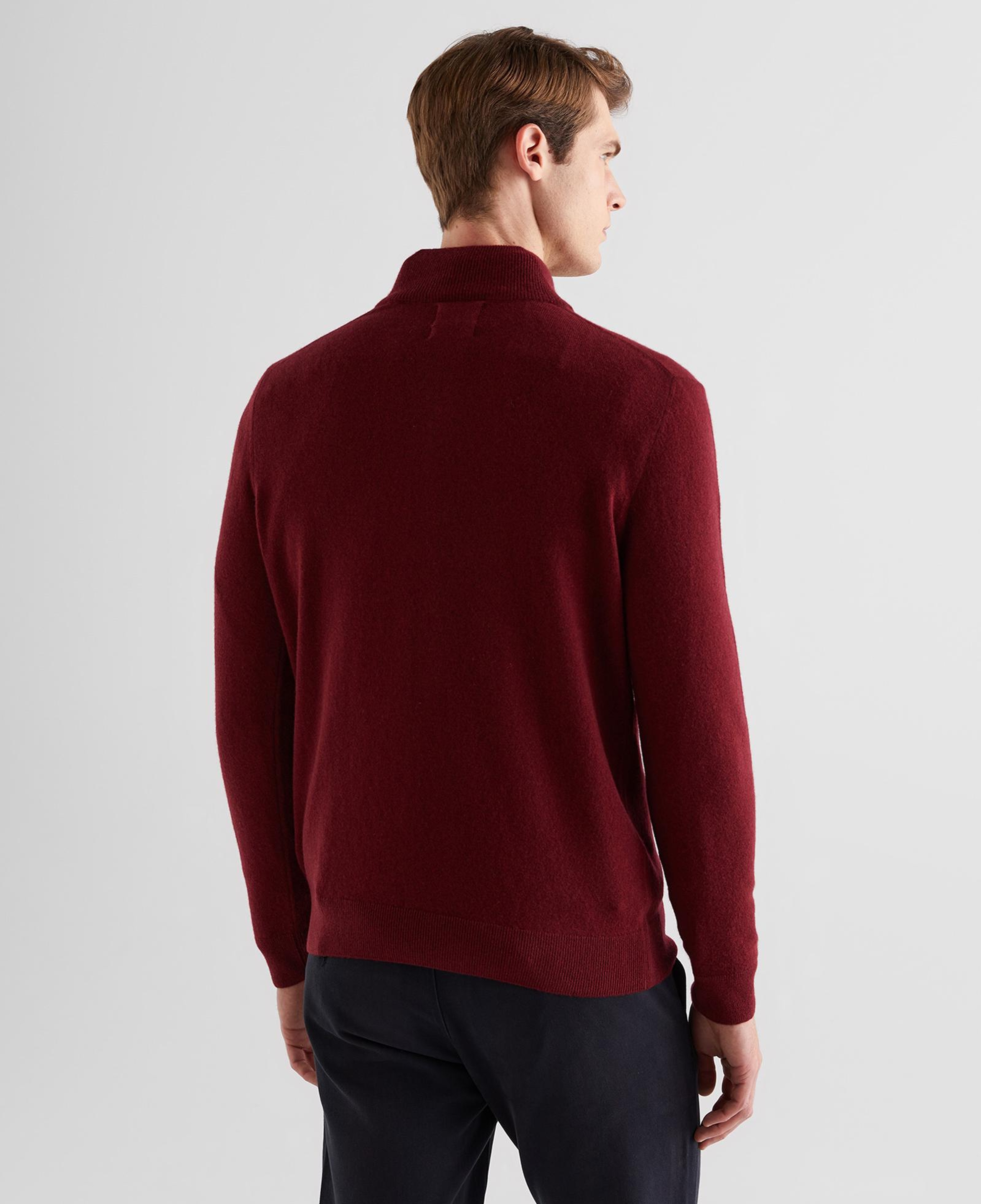 GANT Erkek Bordo Regular Fit Yarım Fermuarlı Yün Kazak
