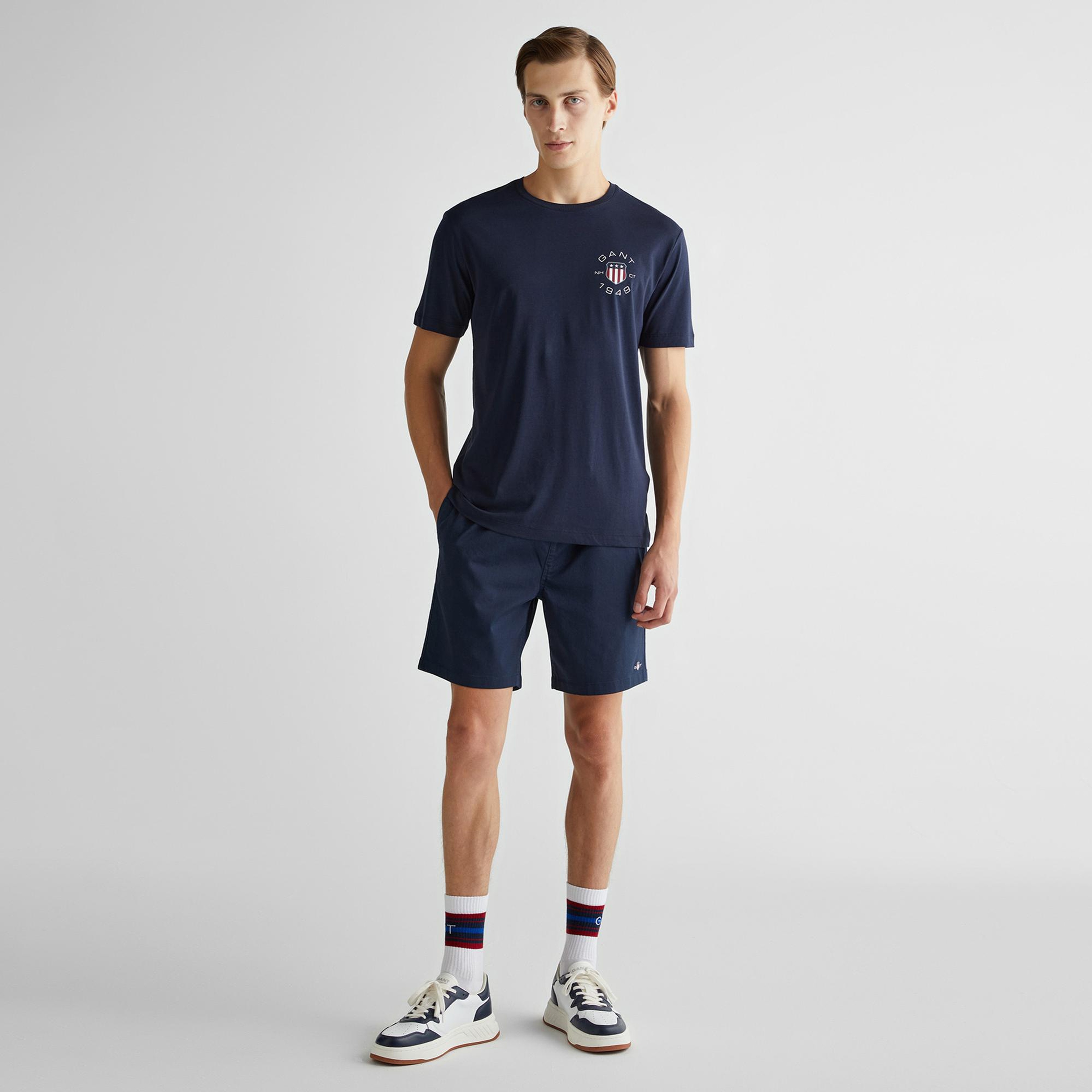 GANT Erkek Lacivert Regular Fit Şort