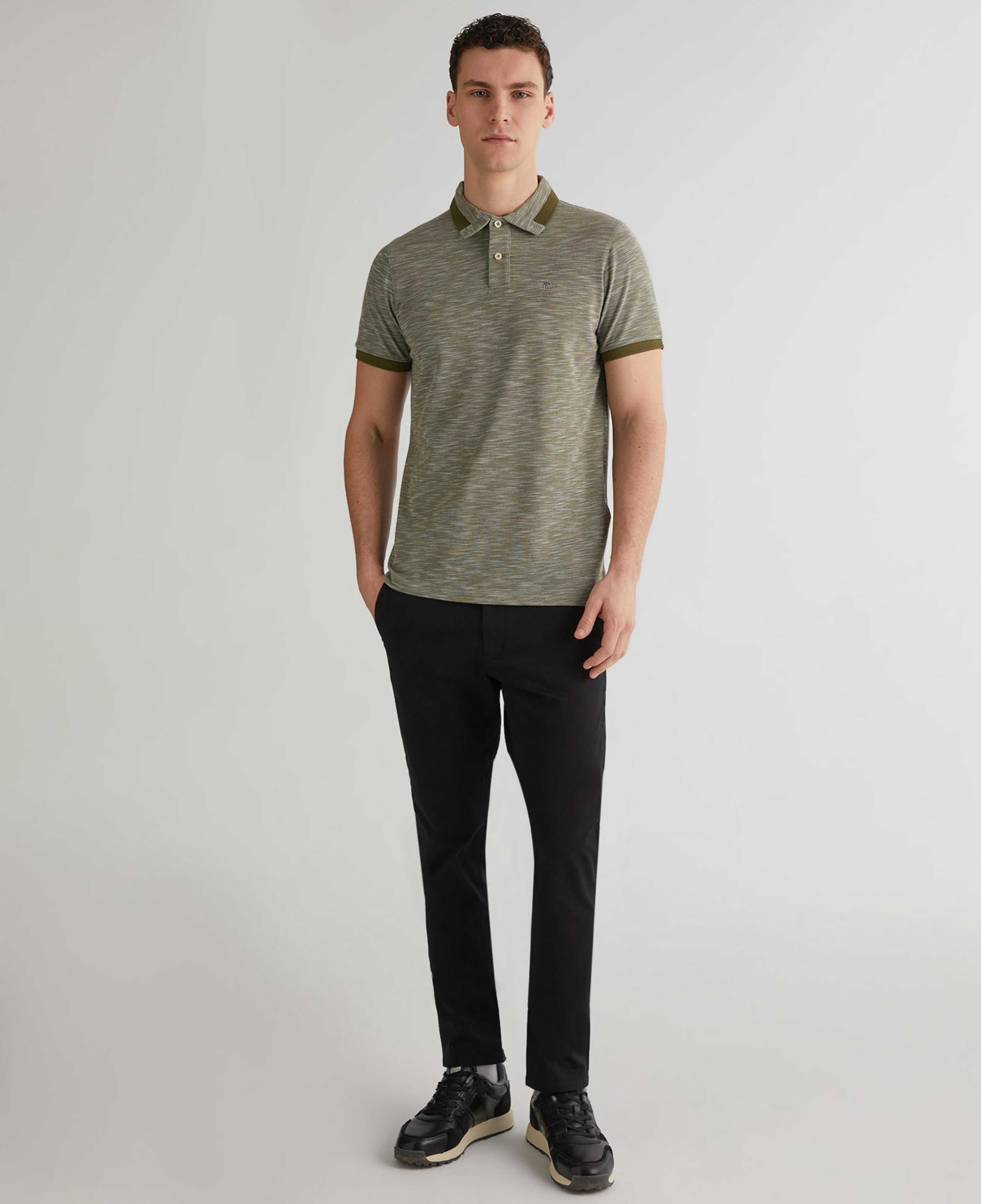 GANT Erkek Yeşil Regular Fit Polo