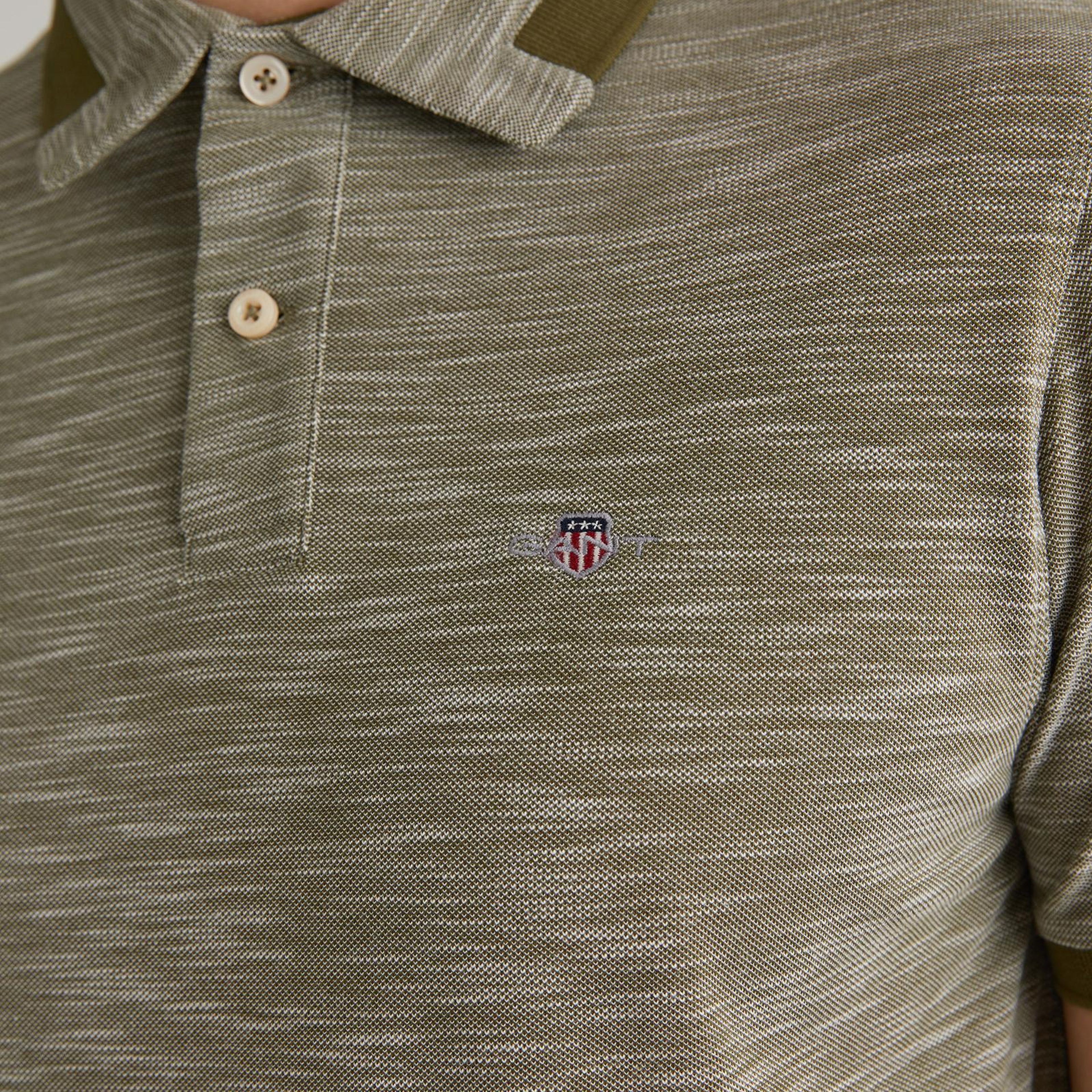GANT Erkek Yeşil Regular Fit Polo
