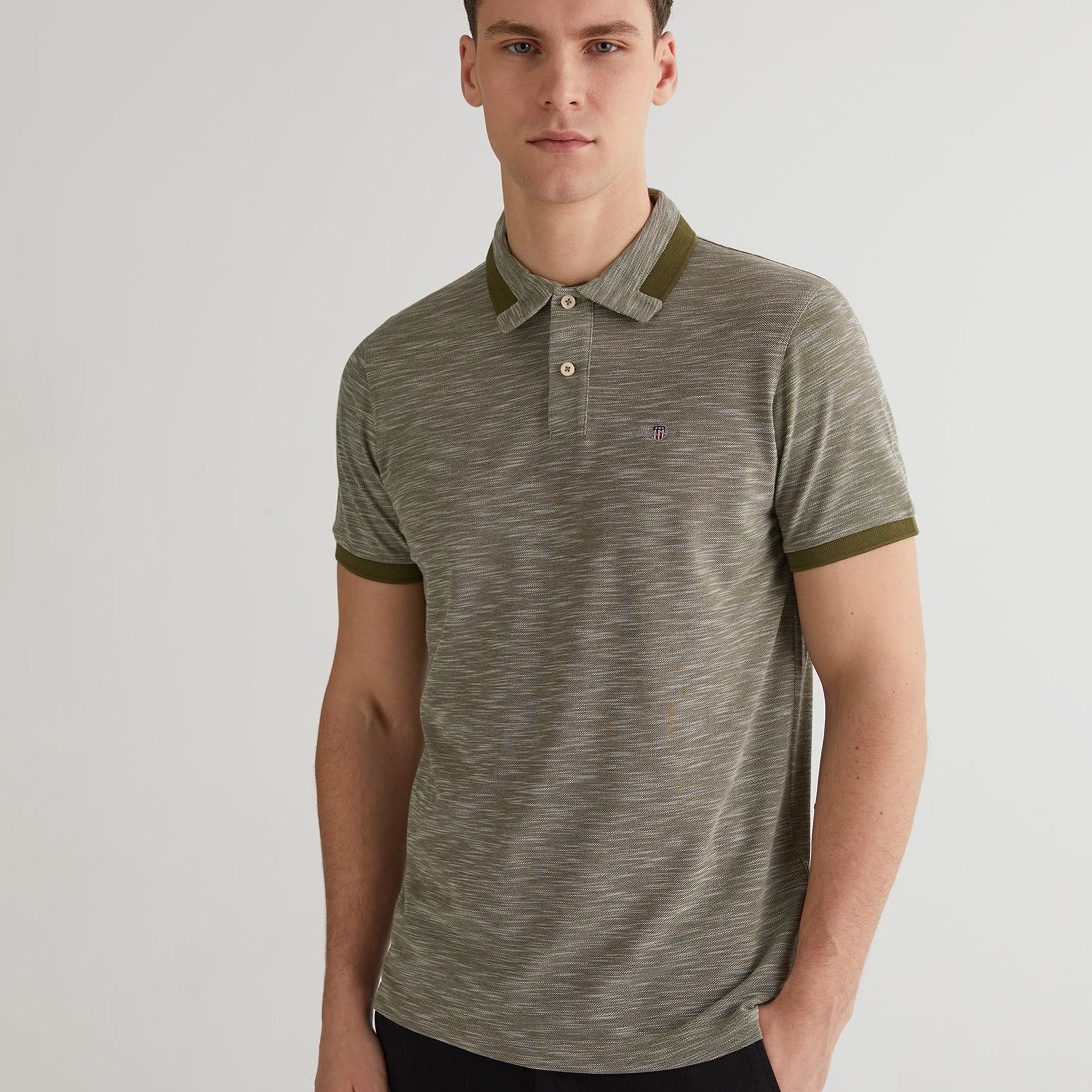 GANT Erkek Yeşil Regular Fit Polo