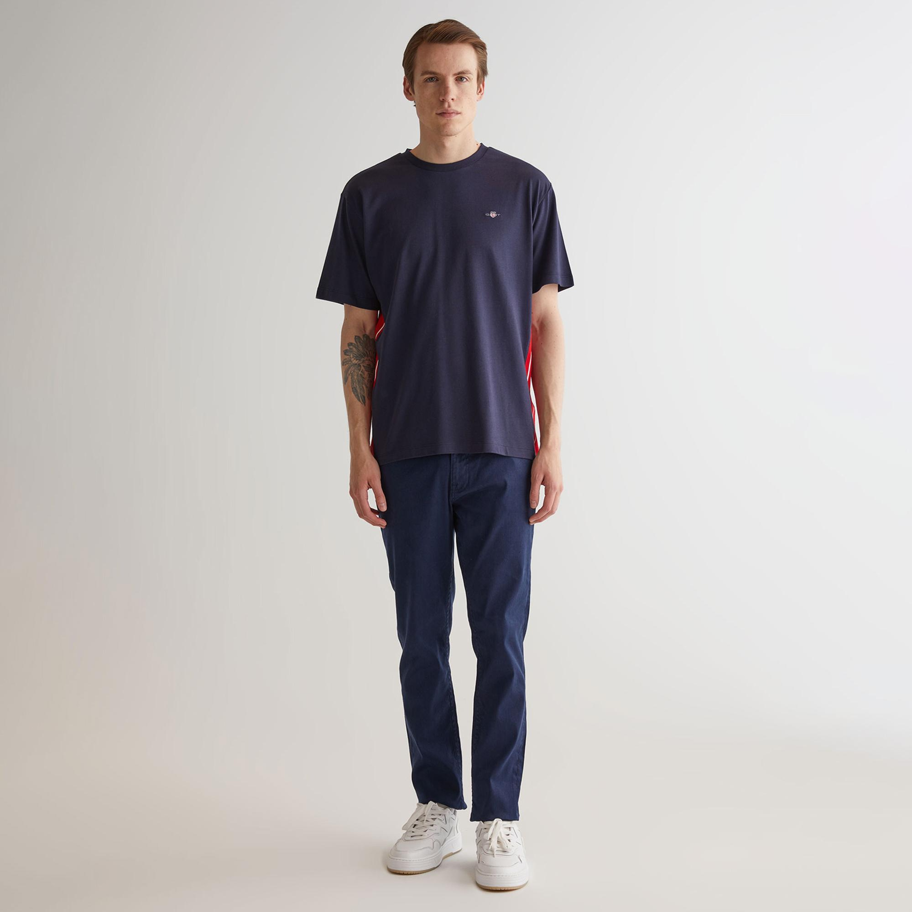 GANT Erkek Lacivert Regular Fit T-Shirt