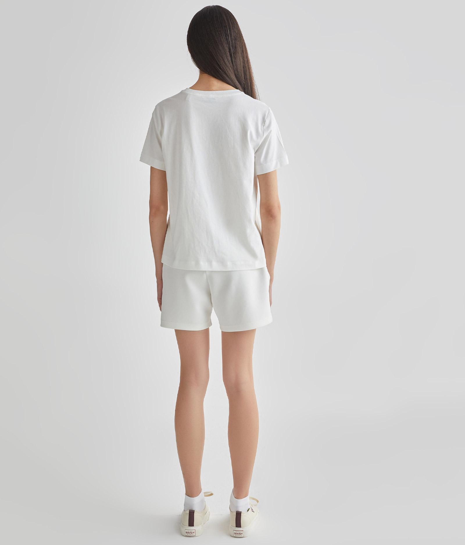 GANT Kadın Krem Regular Fit Şort