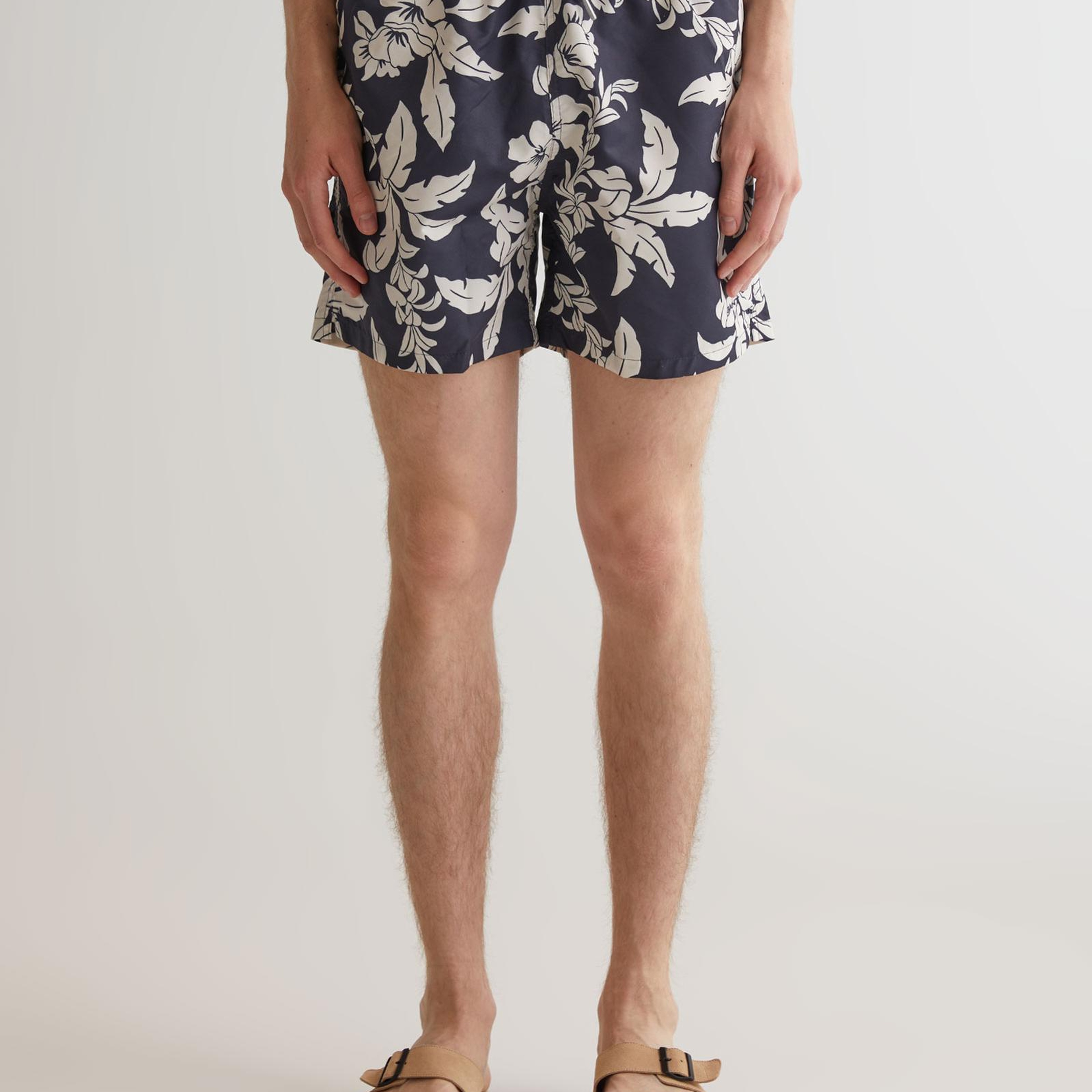 GANT Erkek Lacivert Regular Fit Desenli Mayo Şort