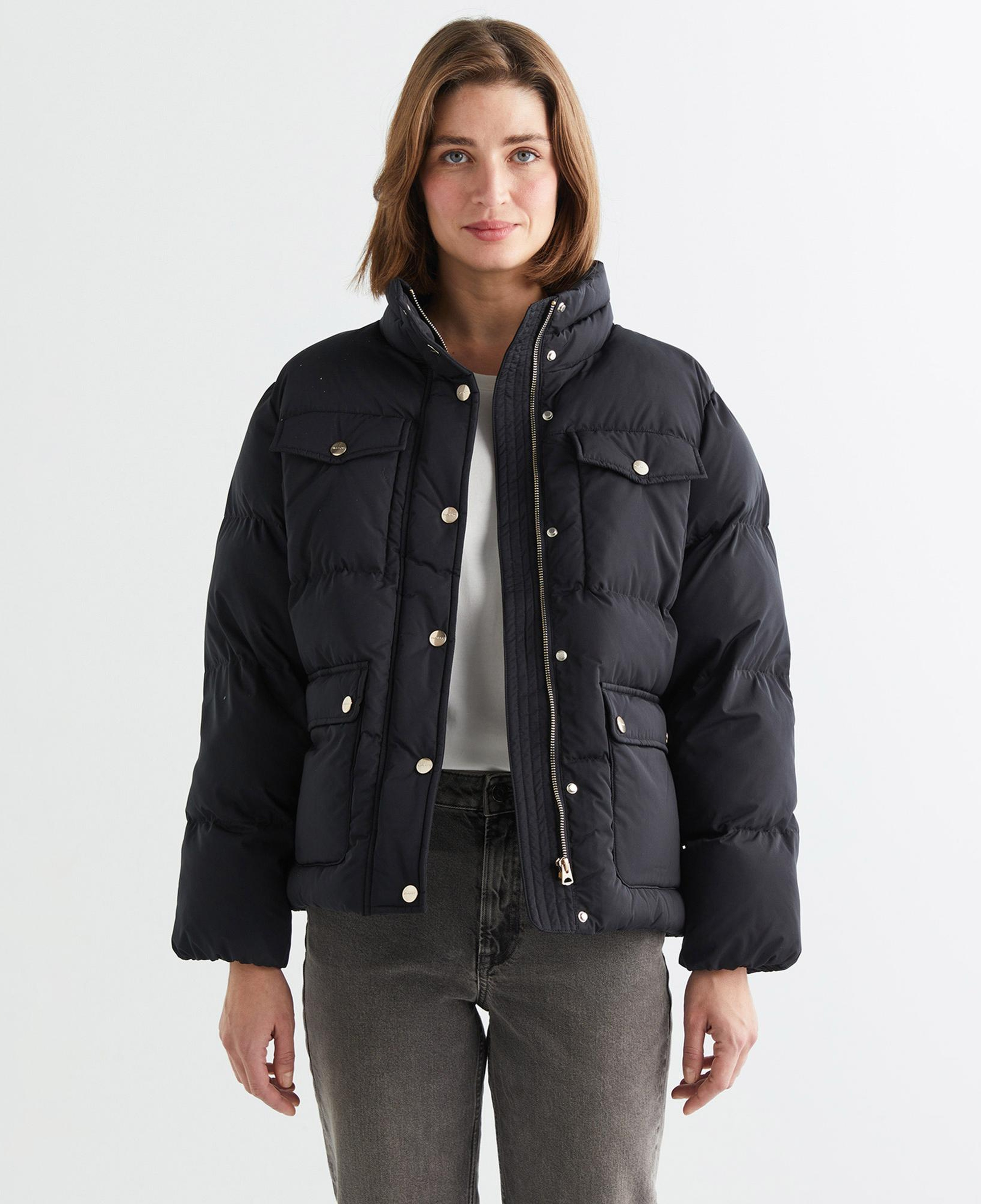 GANT Kadın Siyah Dik Yaka Mont