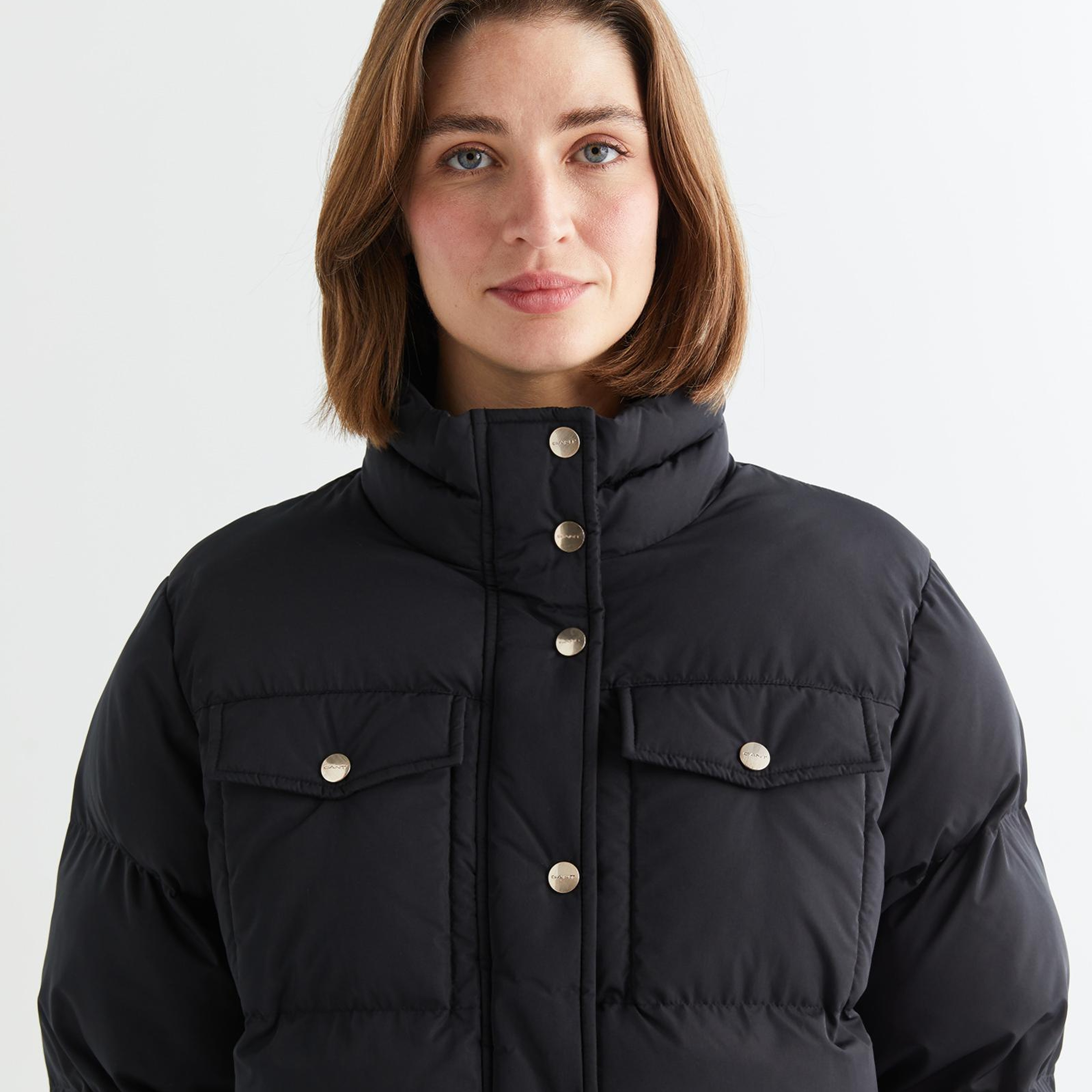 GANT Kadın Siyah Dik Yaka Mont