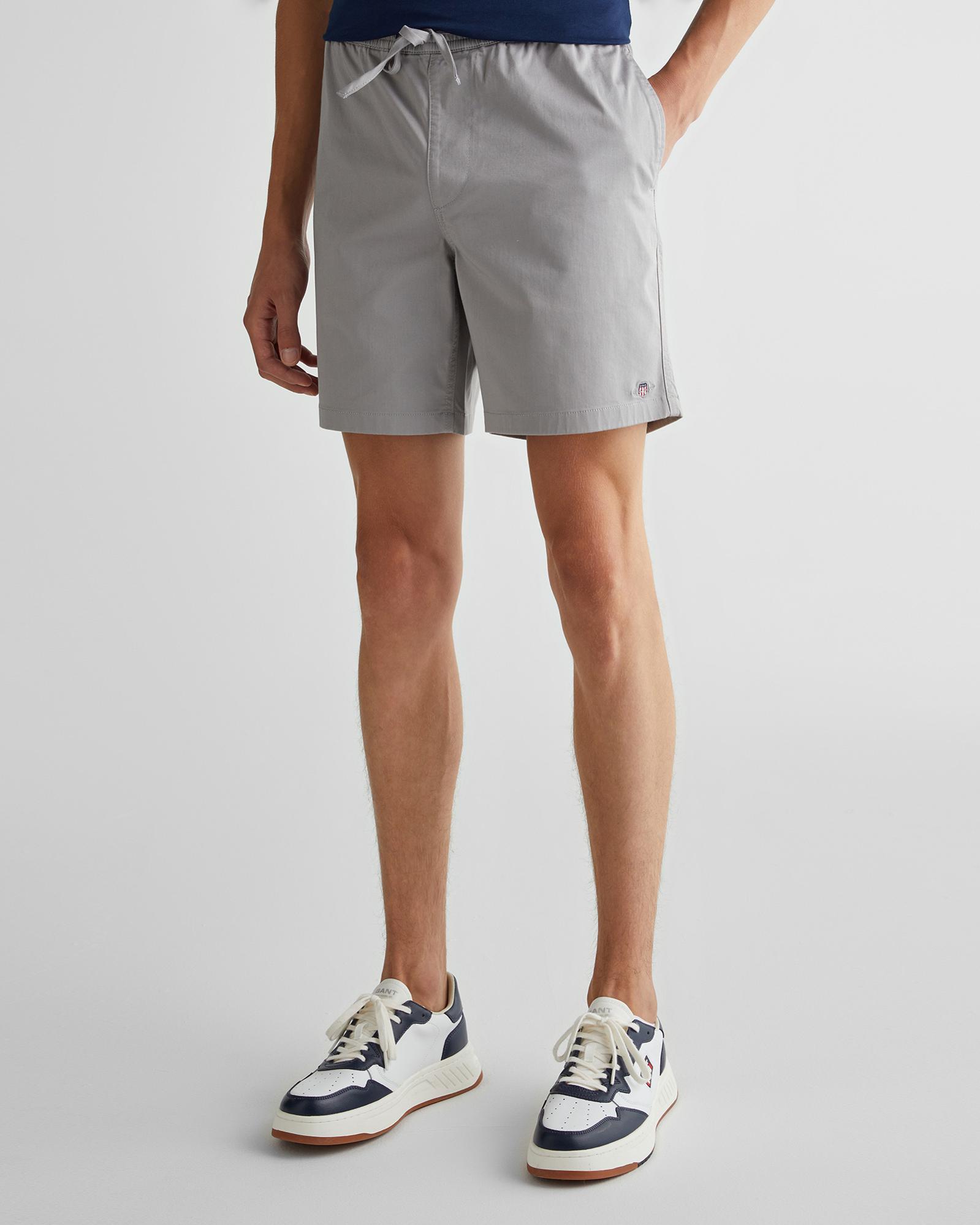 GANT Erkek Gri Regular Fit Şort