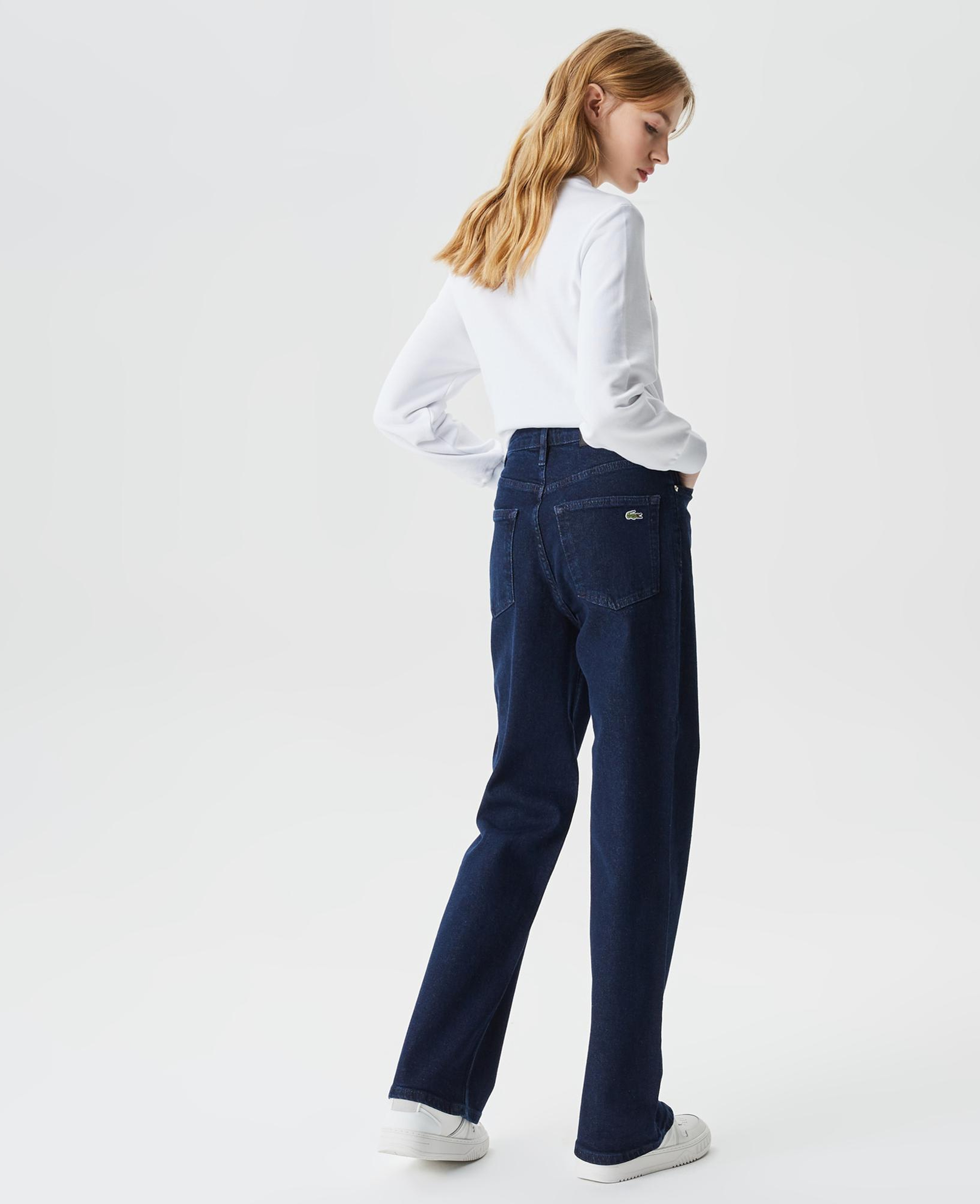 Kadın Straight Fit Lacivert Jean Pantolon